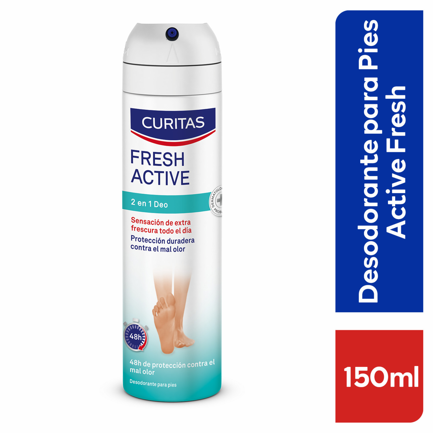Desodorante Para Pies En Spray Deo Refresh CURITAS 150 Ml