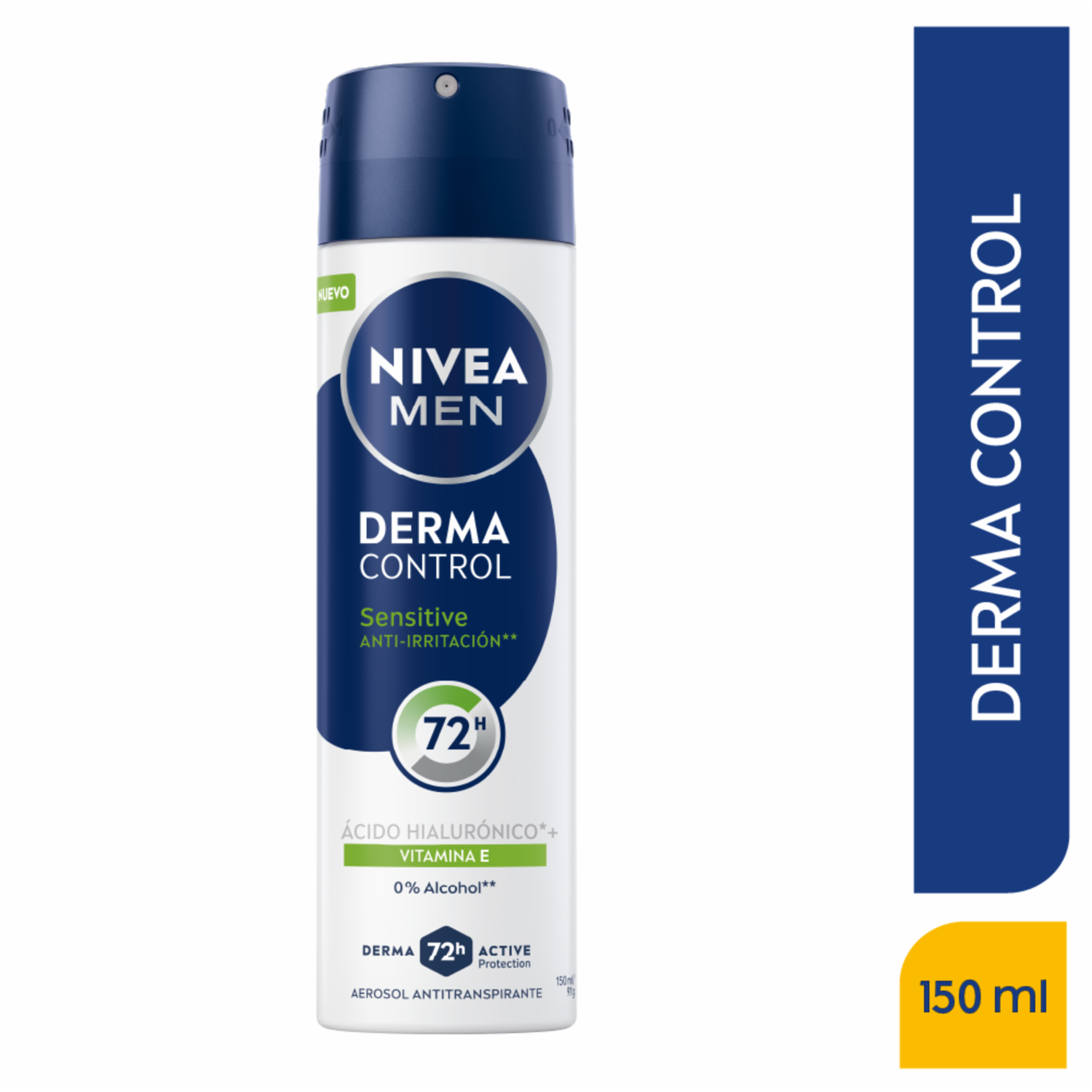 Desodorante En Aerosol Derma Control Sensitive Protect NIVEA 150 Ml
