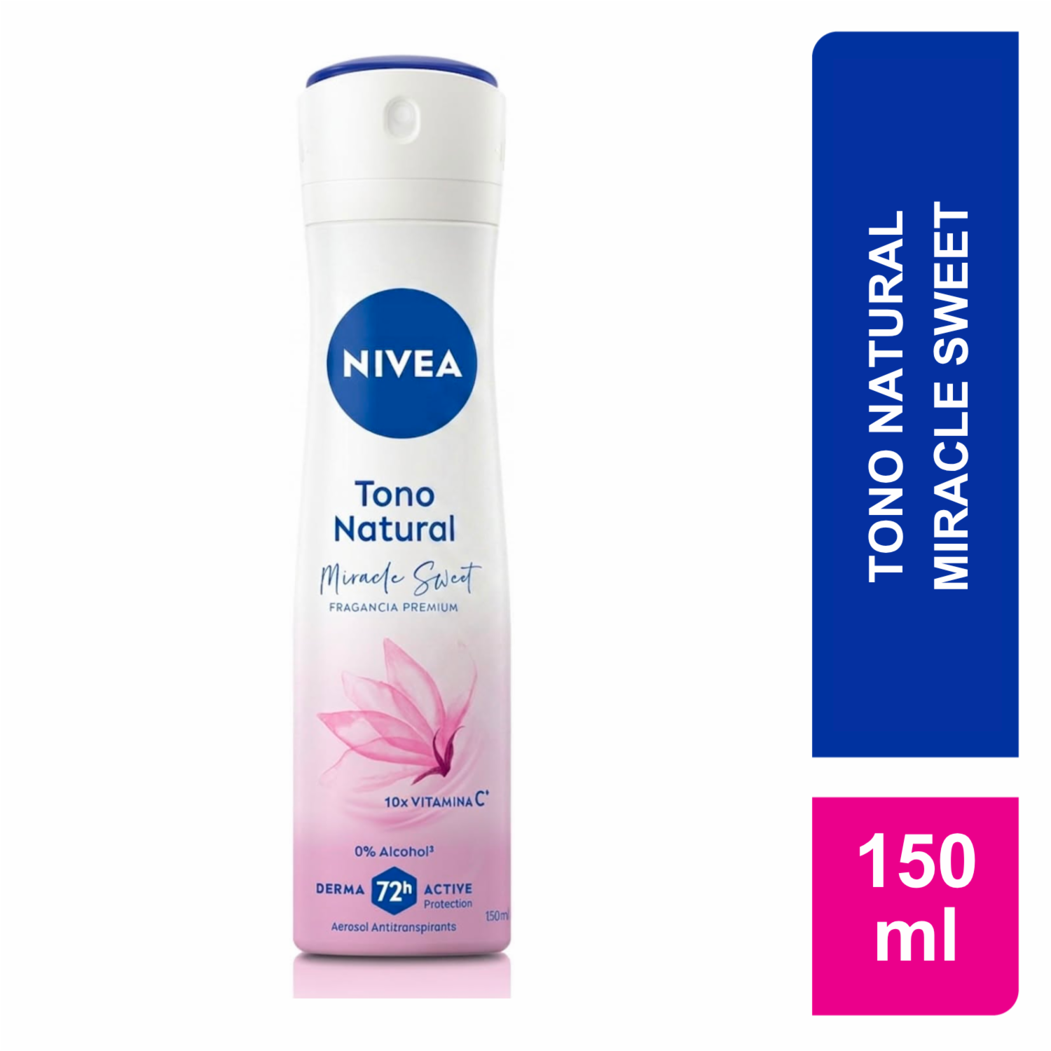 Desodorante En Aerosol Antitranspirante Tono Natural Miracle Sweet NIVEA 150 Ml
