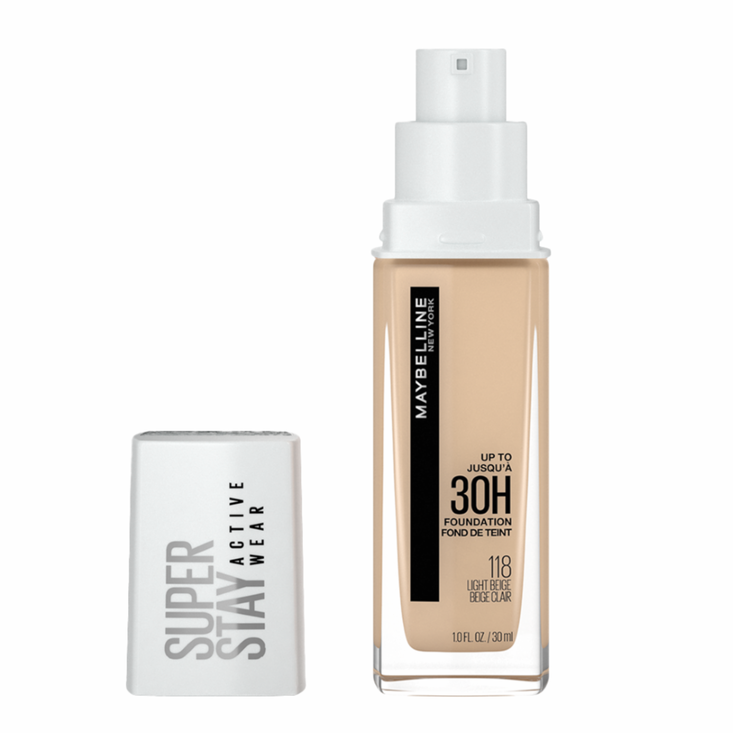 Base De Maquillaje Líquida Super Stay Active Wear Tono 120 Classic Ivory MAYBELLINE NEW YORK