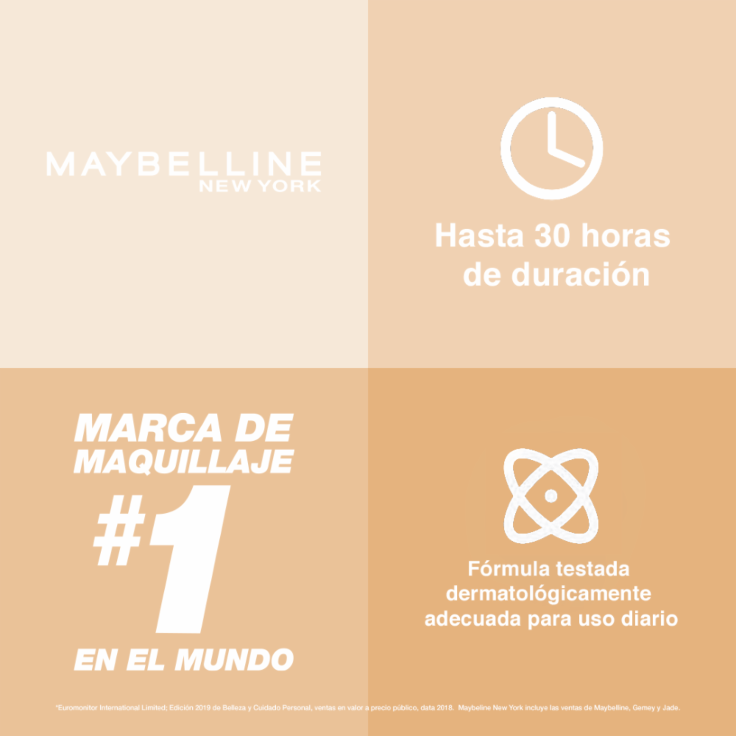 Base De Maquillaje Líquida Super Stay Active Wear Tono 120 Classic Ivory MAYBELLINE NEW YORK
