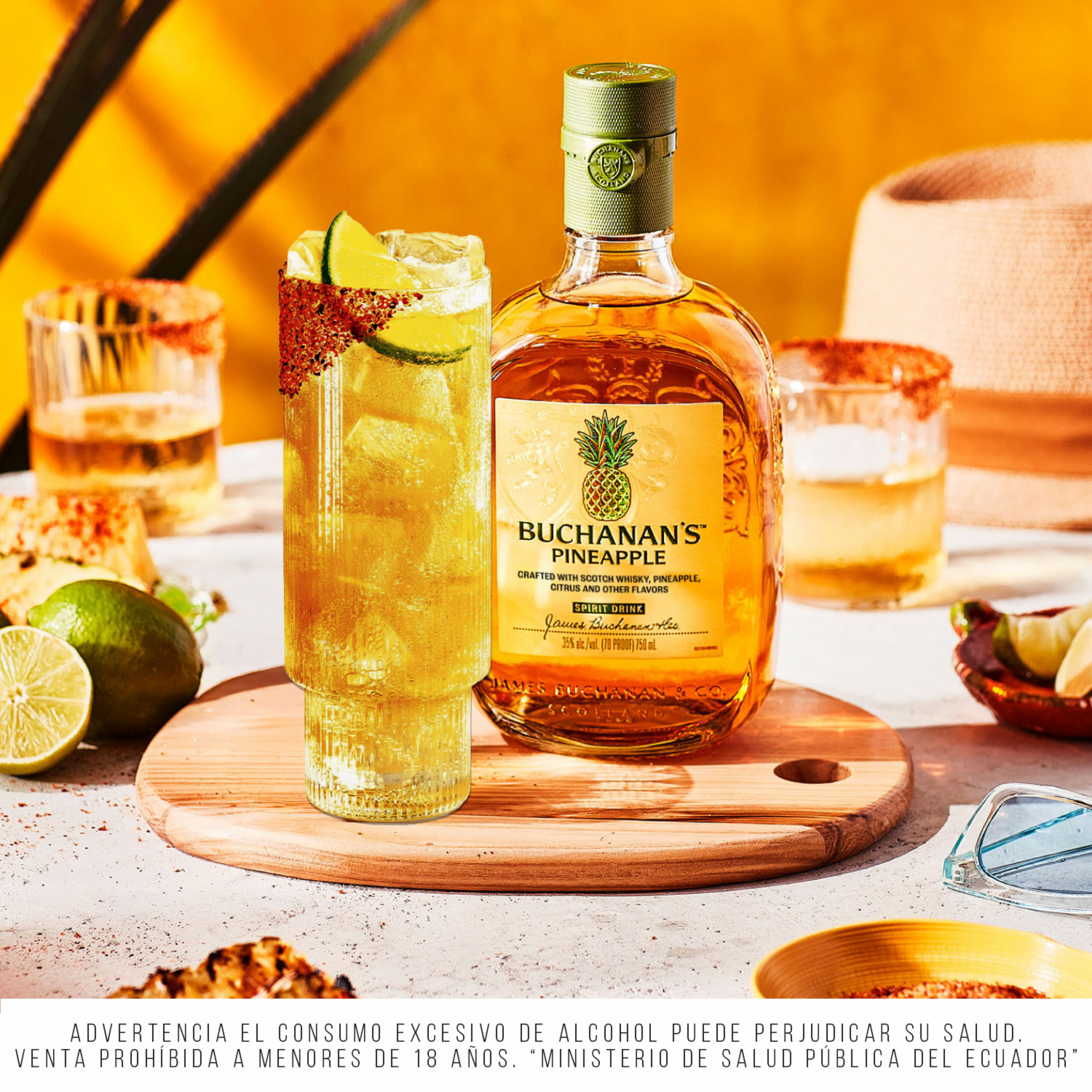 Whisky Pineapple Maltas Seleccionadas BUCHANAN´S 750 Ml
