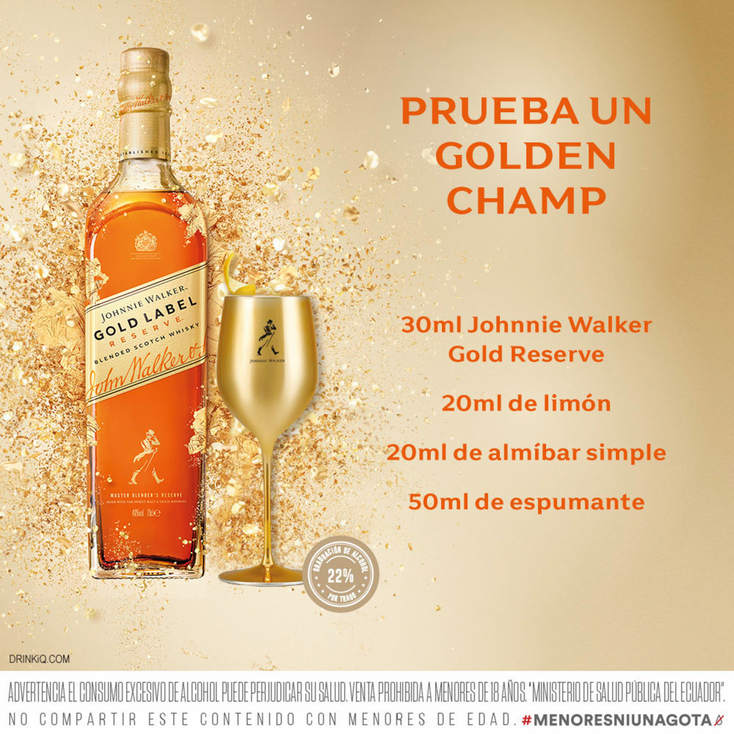 Whisky Gold Reserve JOHNNIE WALKER 750 ml