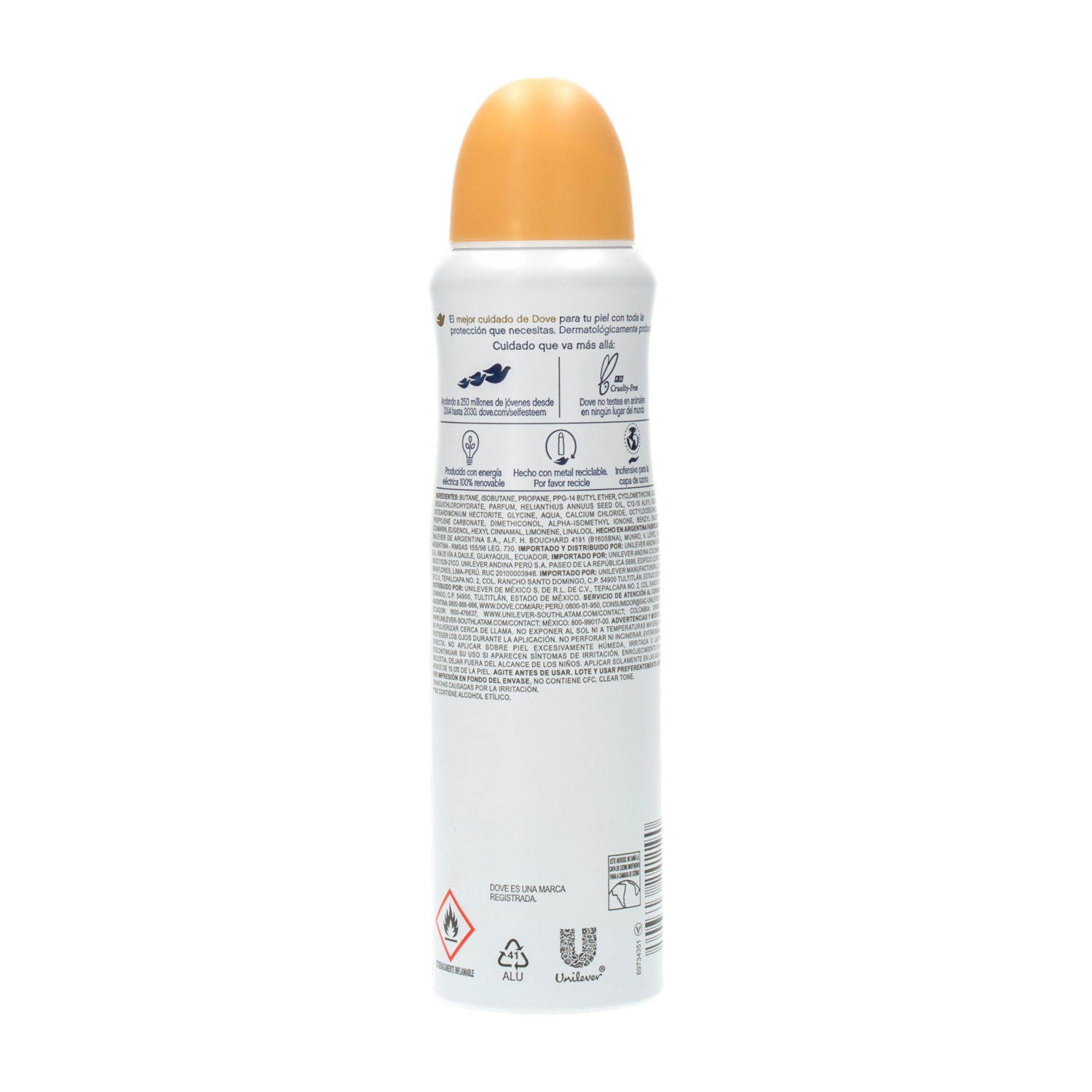 Desodorante En Aerosol Para Dama Clear Tone DOVE 150 Ml