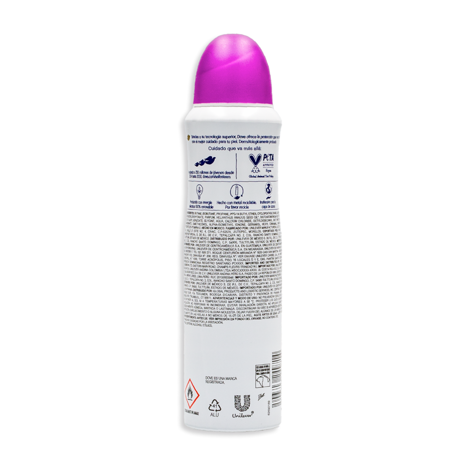 Desodorante En Aerosol Para Dama Fragancia Orquídea DOVE 150 Ml