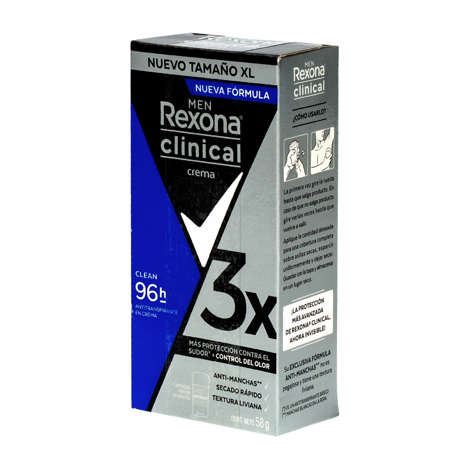 Desodorante En Crema Para Mujer Clínica Clásico REXONA 58 G
