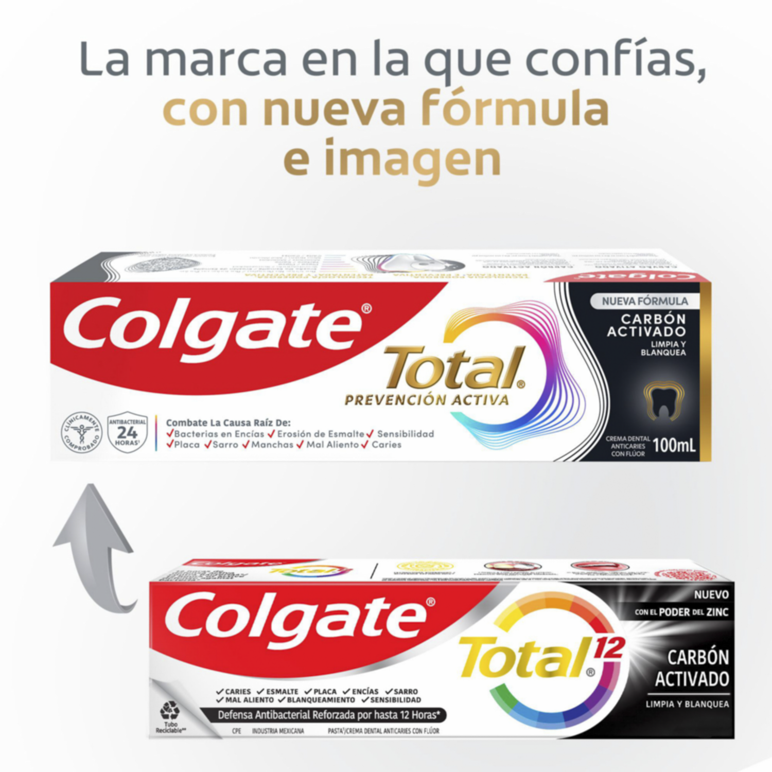 Pasta Dental Total Carbón Prevención Activa COLGATE 3 X 75Ml