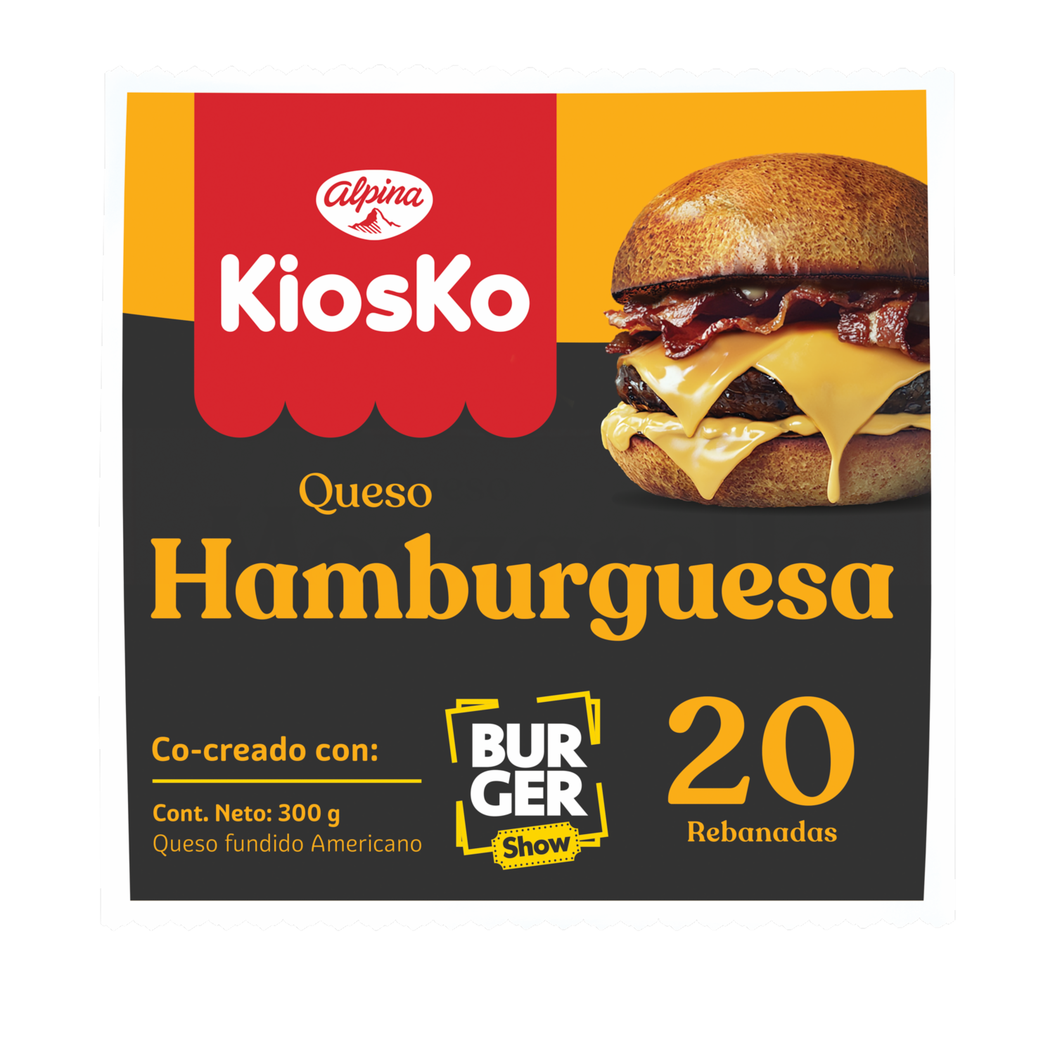 Queso Hamburguesa KIOSKO 300 G