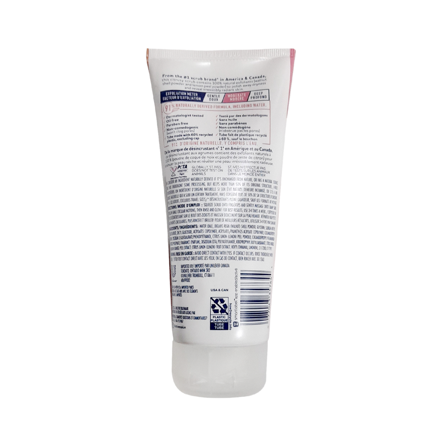 Exfoliante Facial Limón Rosado Y Naranja Mandarina ST. IVES 170 G