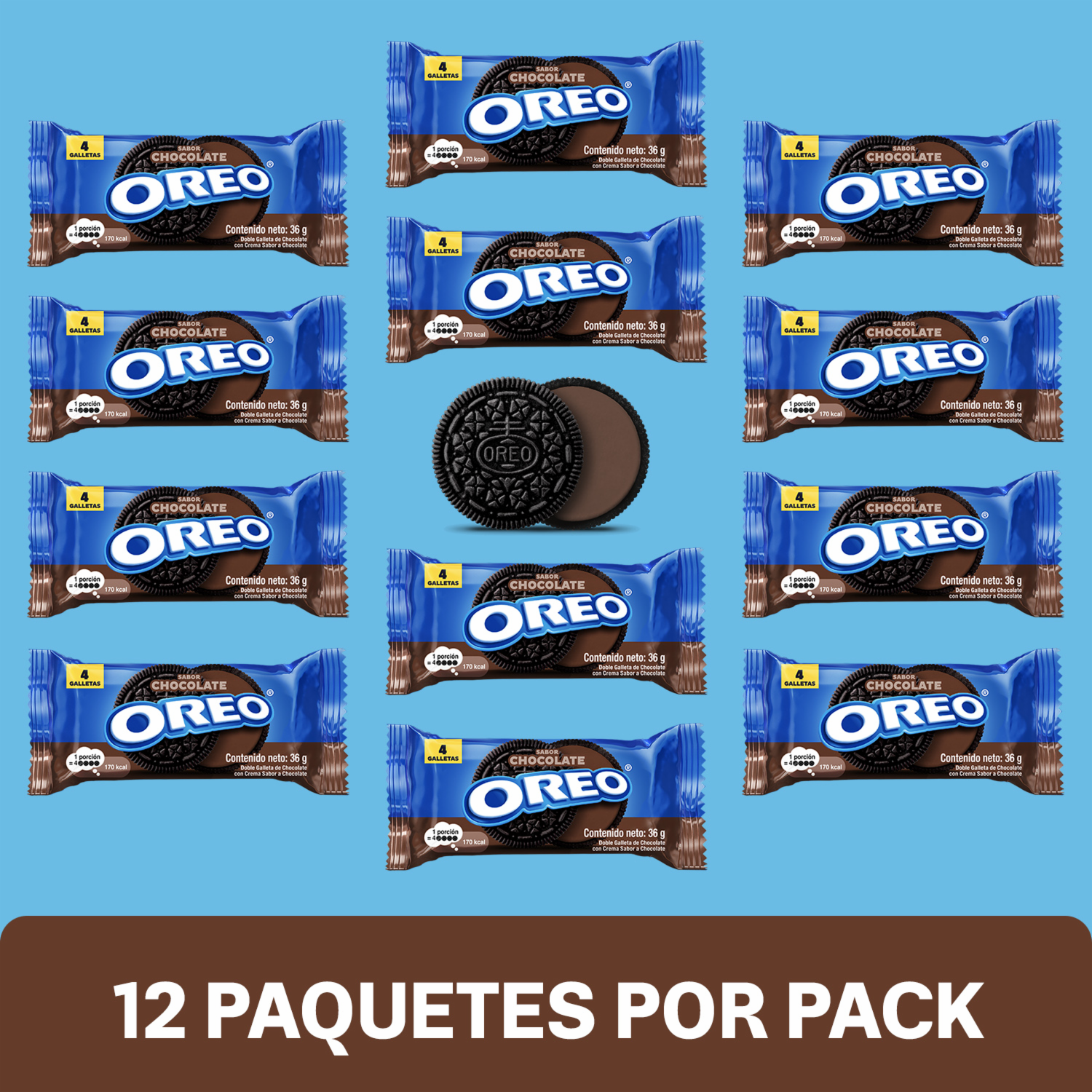 Galletas Dulces Sabor Chocolate OREO 432 G