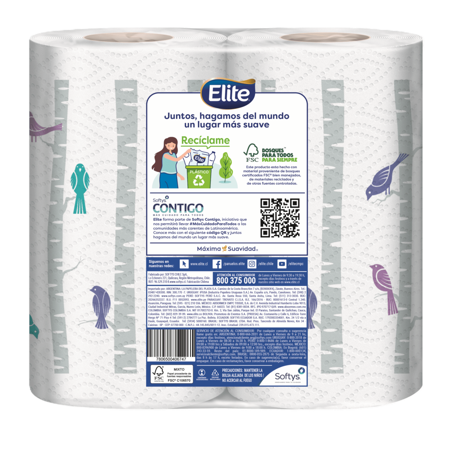 Toalla De Papel Desechable Maxi Rollo ELITE 2 X 20 M