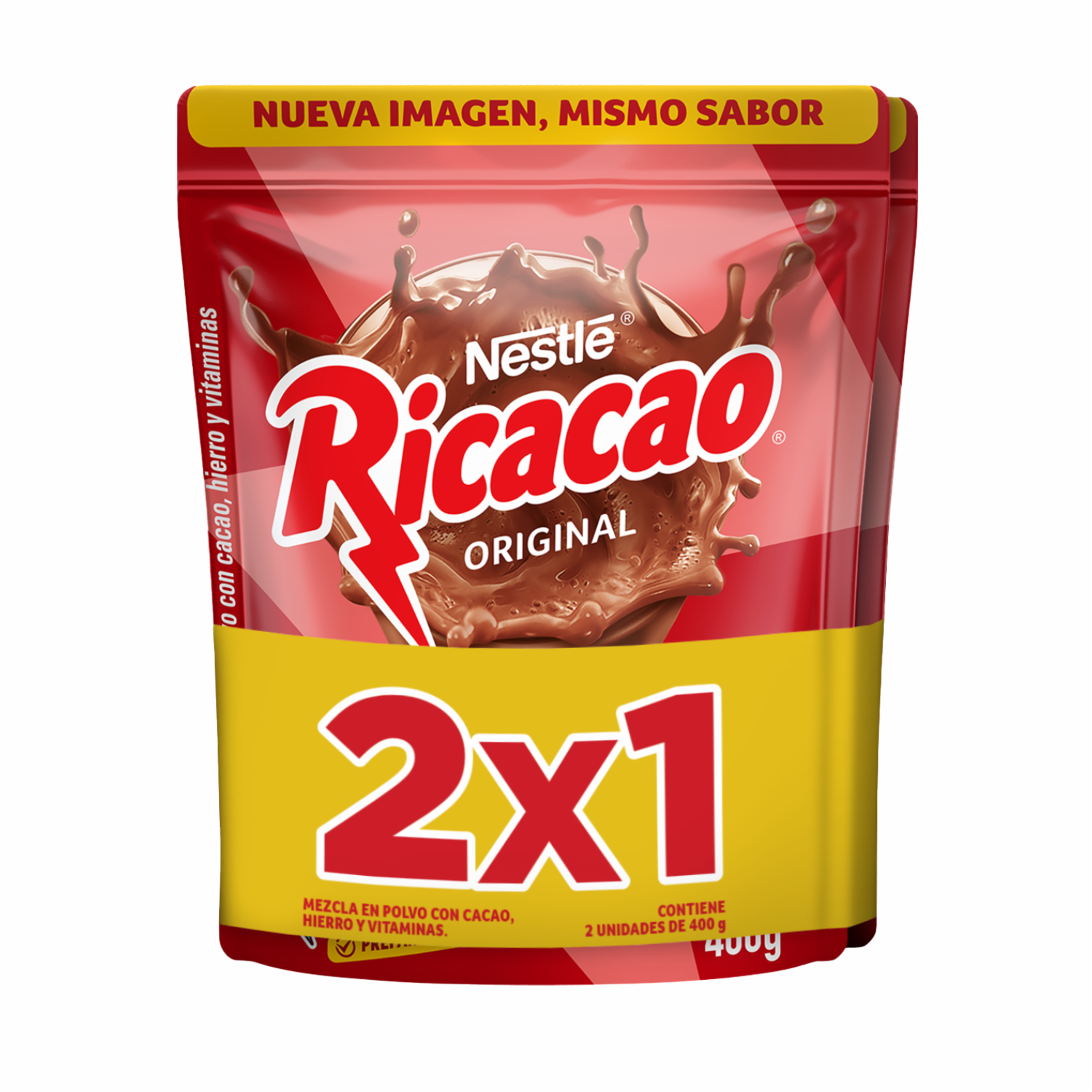 Cacao en Polvo Pack 2X1 RICACAO 800 G