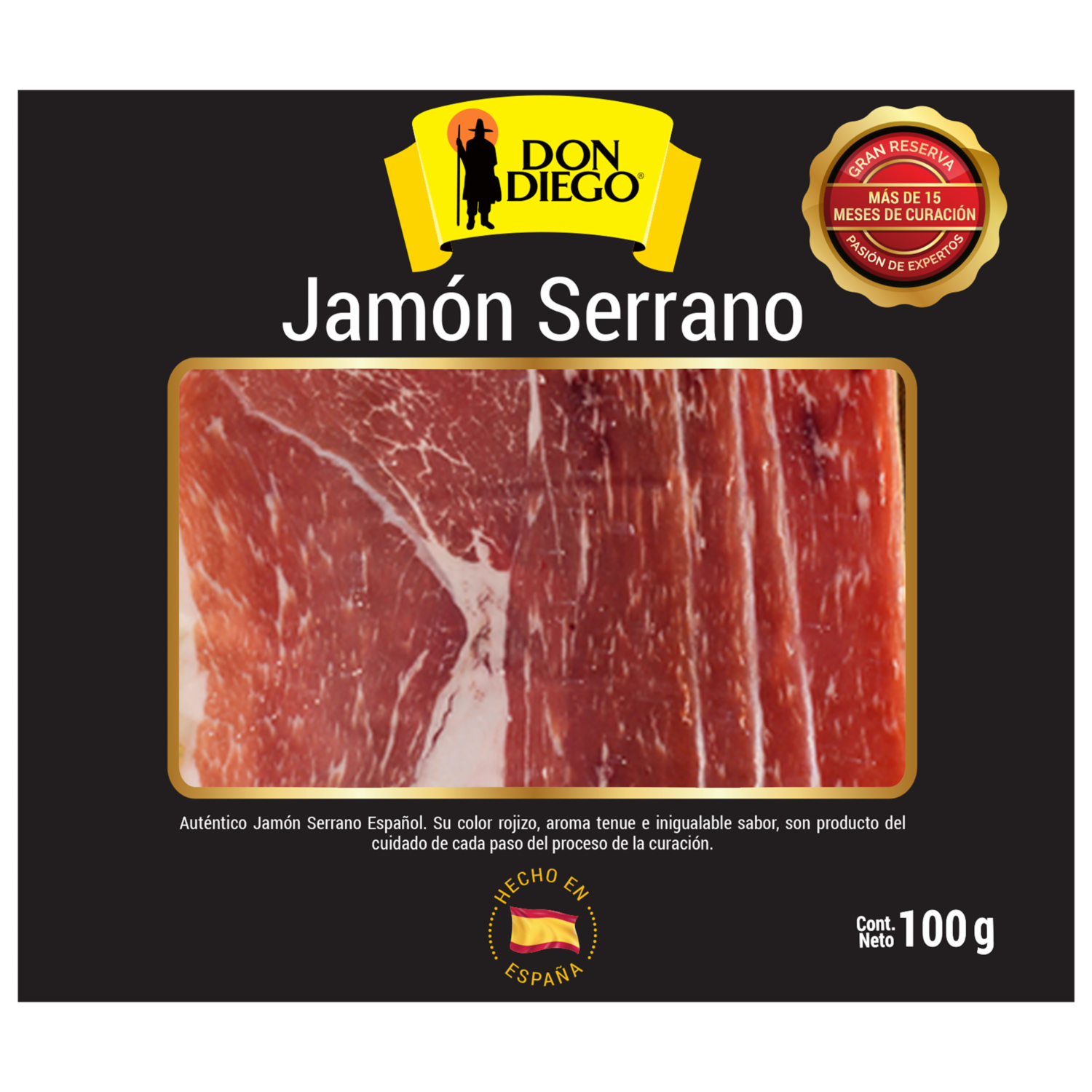 Jamón Serrano Gran Reserva Madurado DON DIEGO 100 G