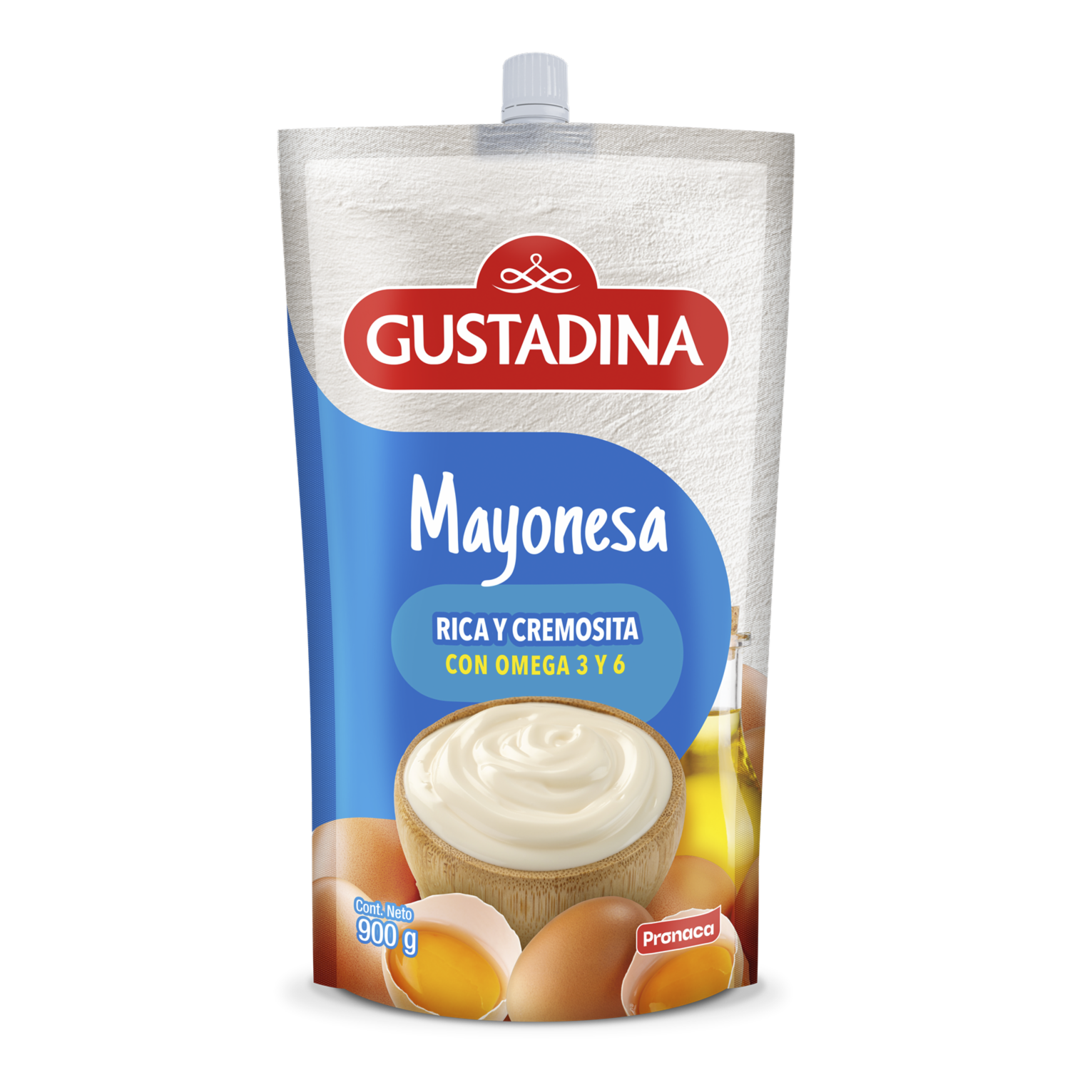 Mayonesa Con Omega 3 Y 6 GUSTADINA 900 G