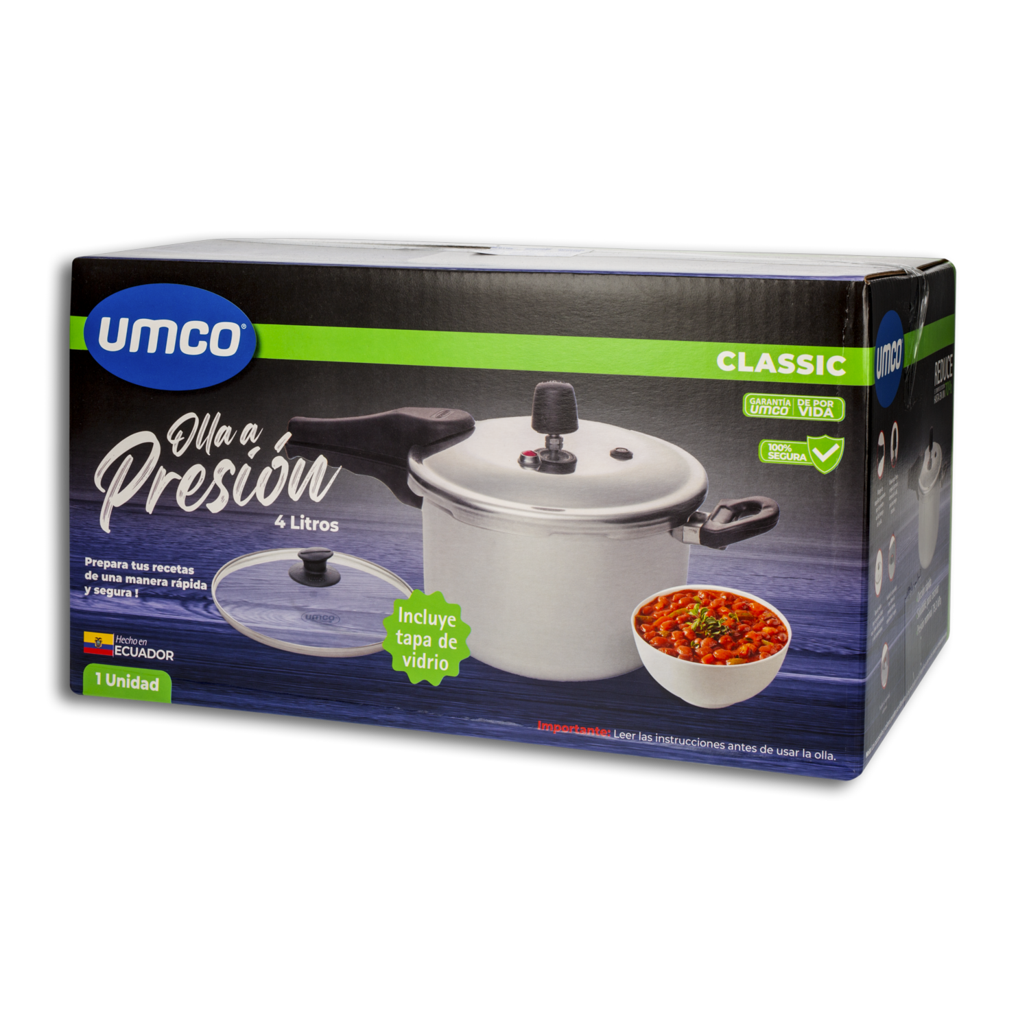Olla De Presión Inducción Aluminio Classic UMCO 4 L