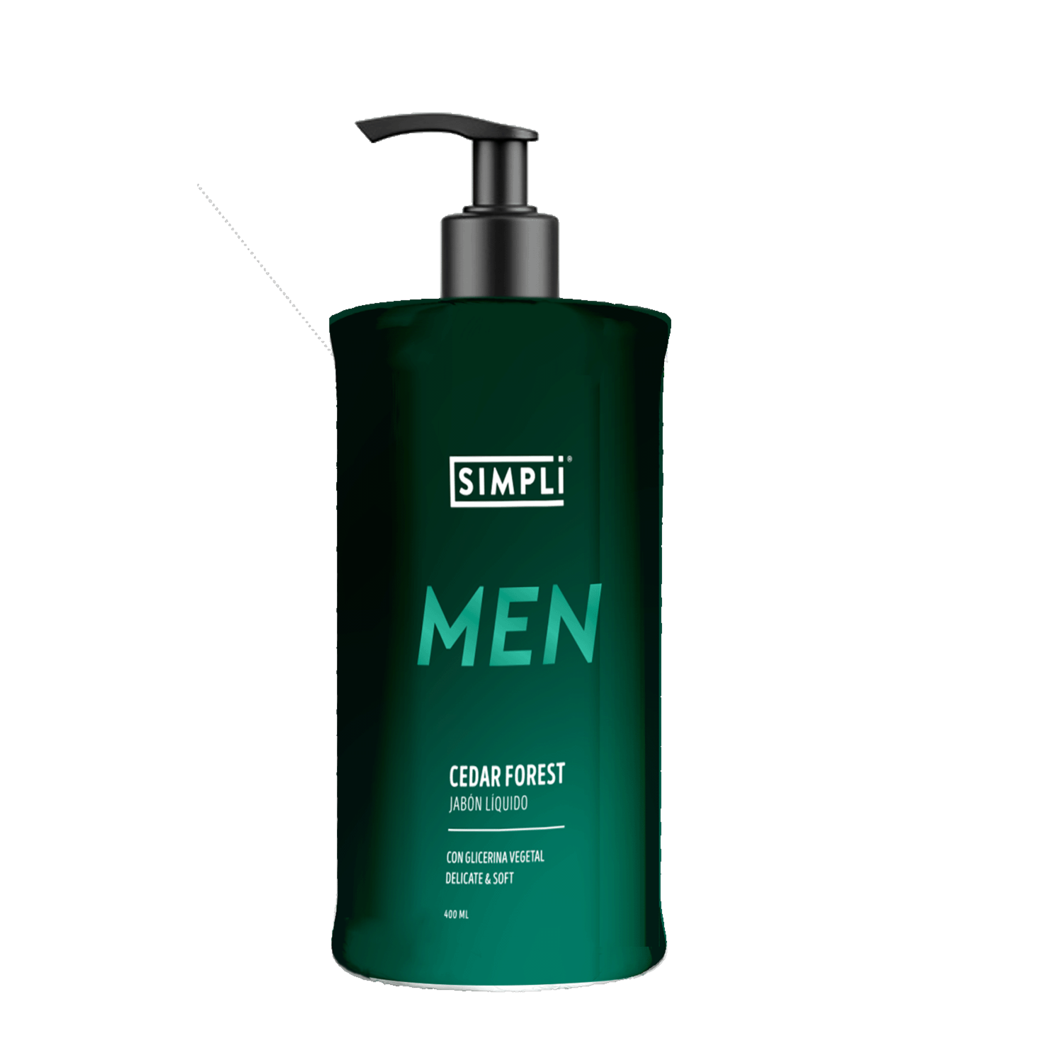 Jabón Líquido Fragancia Cedar Forest Men SIMPLI 400 Ml