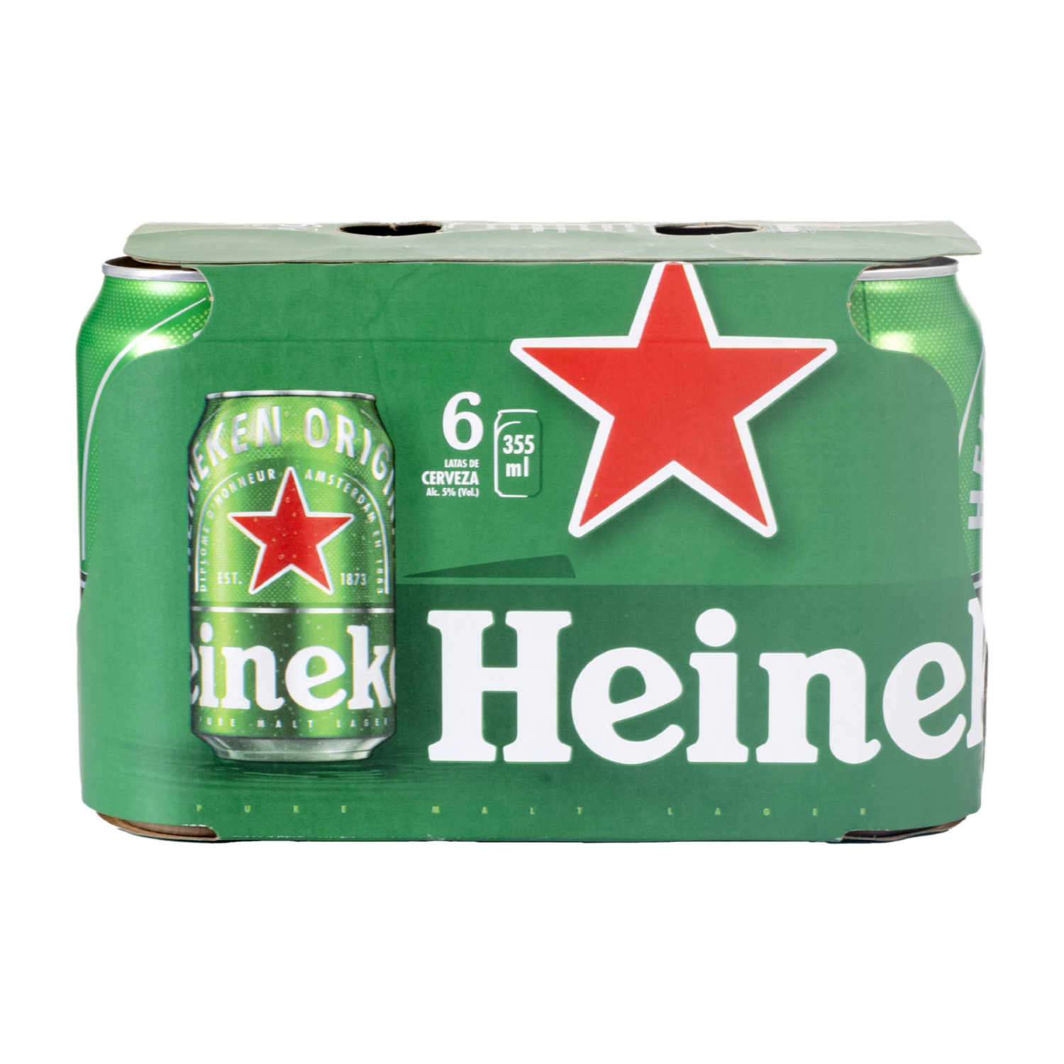 Cerveza Importada En Lata HEINEKEN 6 X 355 Ml