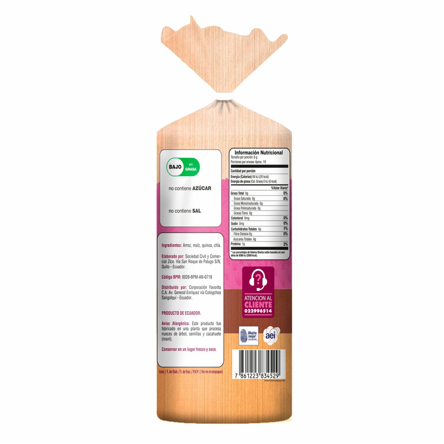 Galleta Multicereal EL ARTESANAL 115 G