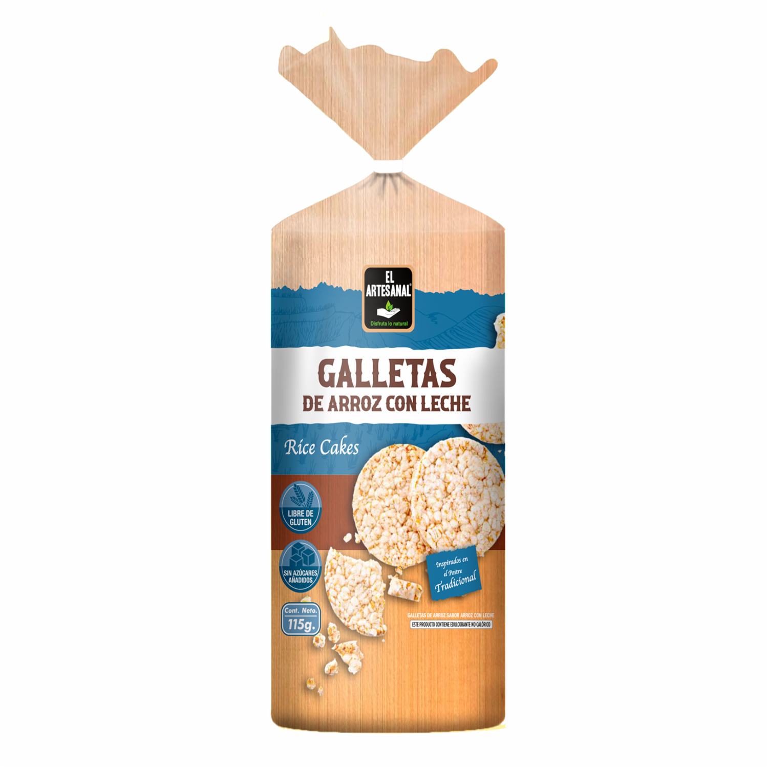 Galleta De Arroz Con Leche EL ARTESANAL 115 G