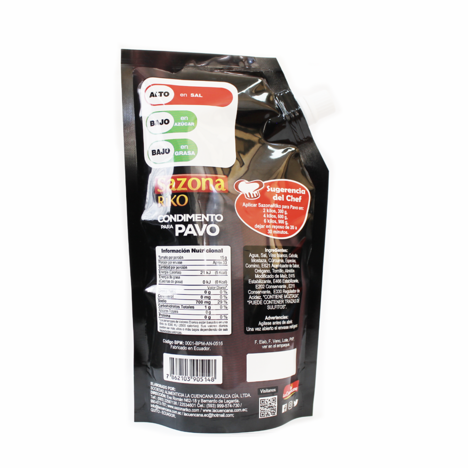Condimento De Pavo SAZONA RIKO 500 G
