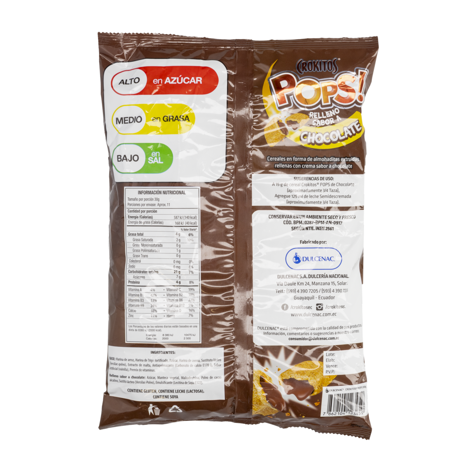 Cereal Almohaditas Sabor Chocolate CROKITOS 330  G