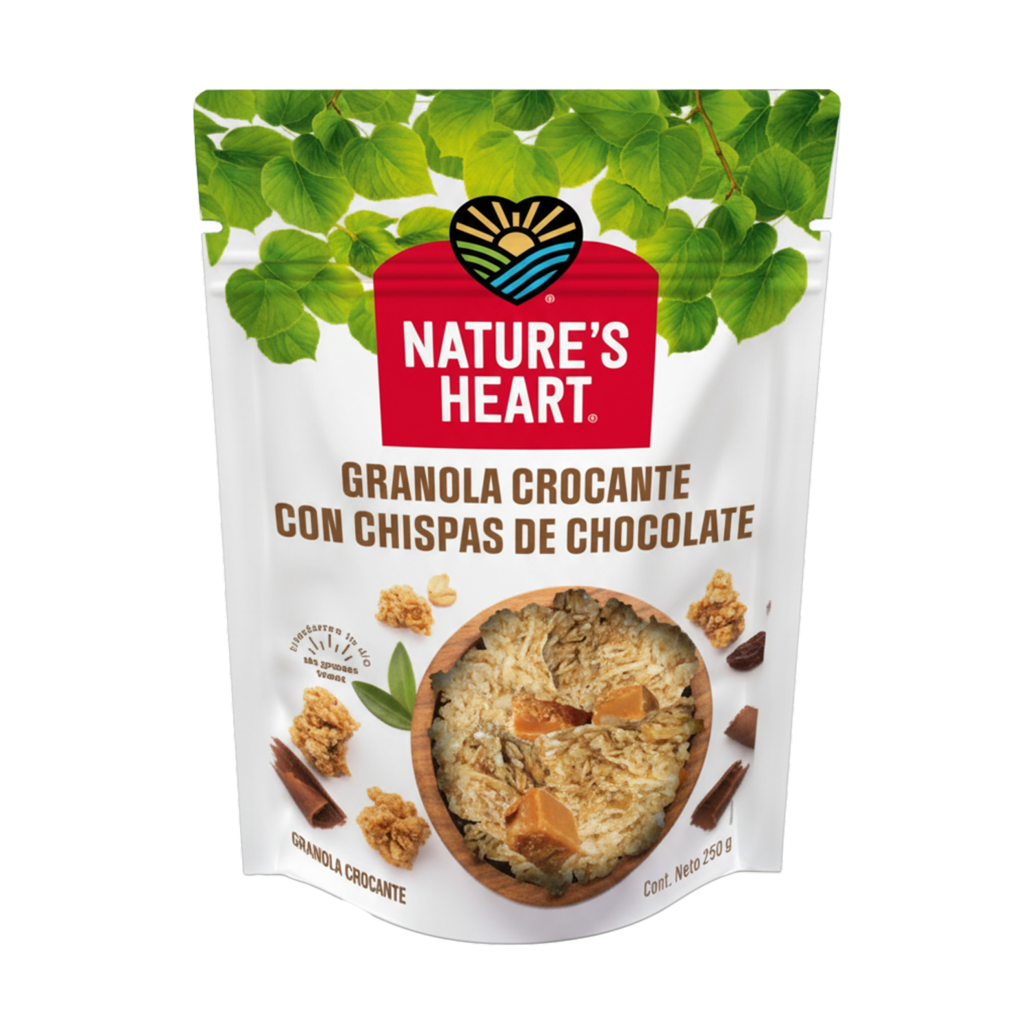 Granola Crocante Chocolate NATURE’S HEART 250 G