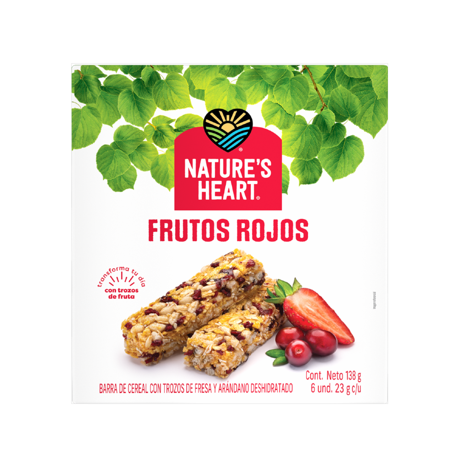 Barra Energética De Frutos Rojos NATURE´S HEART 138 G