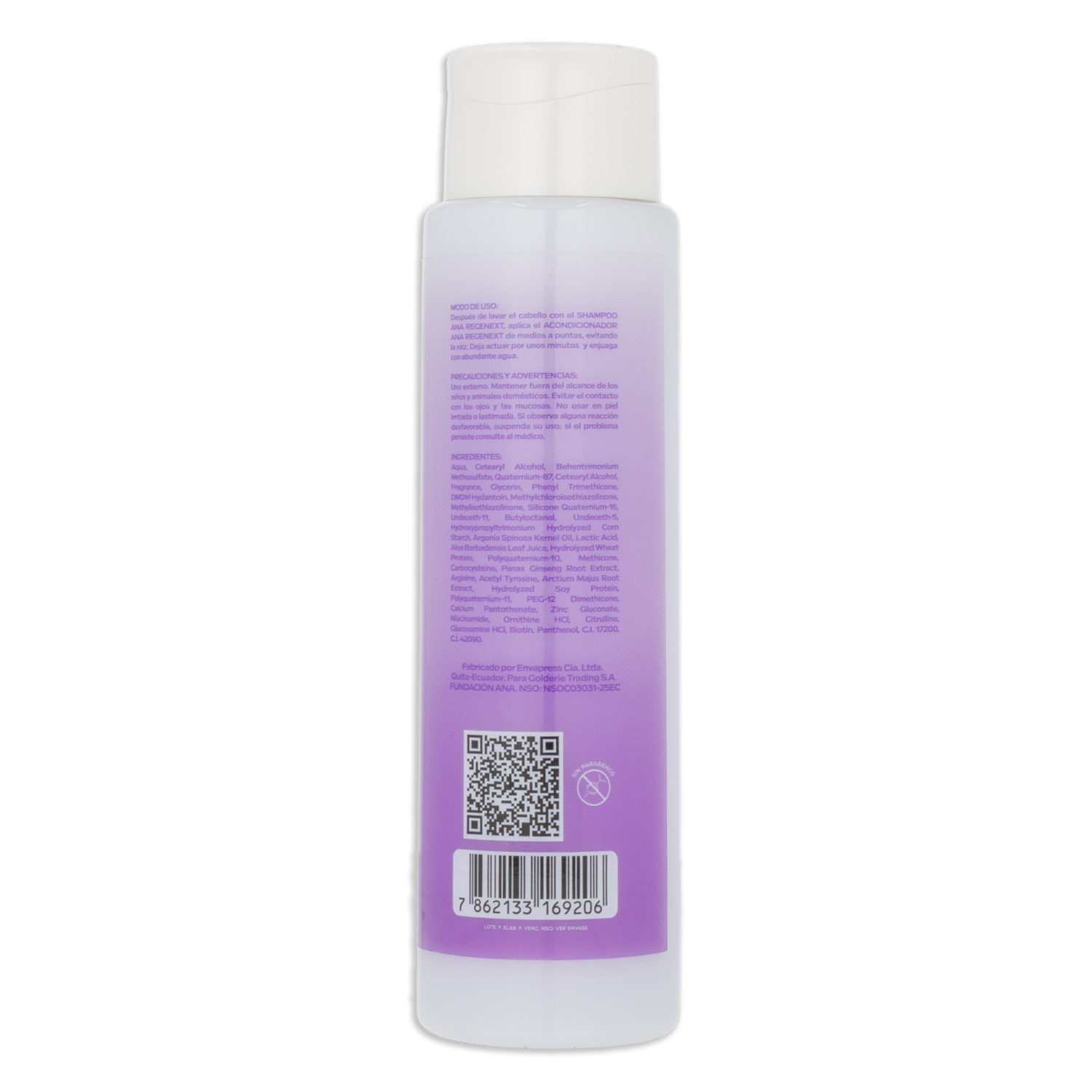 Acondicionador De Cabello Tecnología Regenerativa Avanzada ANA 400 Ml