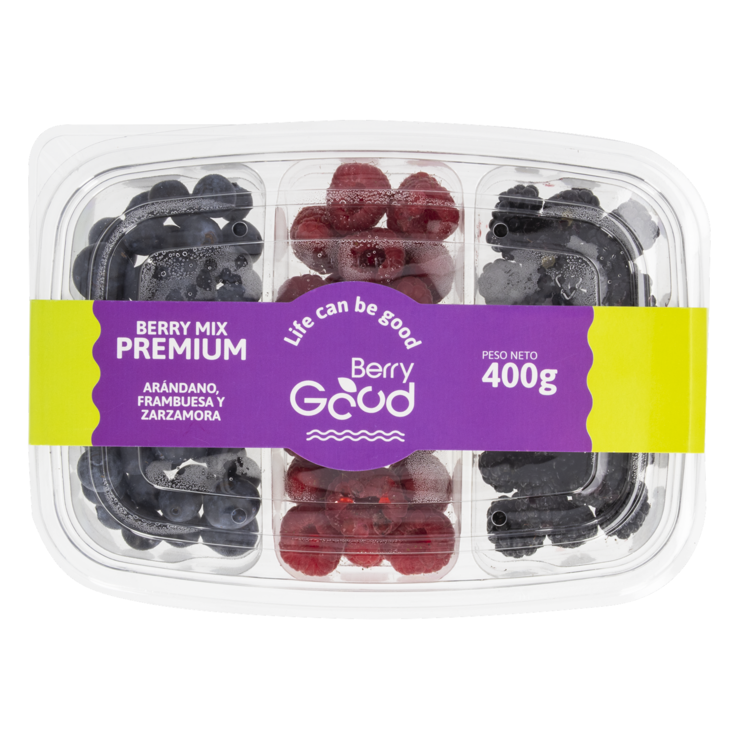 Mix Berries Arándanos Frambuesa Y Zarzamora BERRY GOOD 400 G