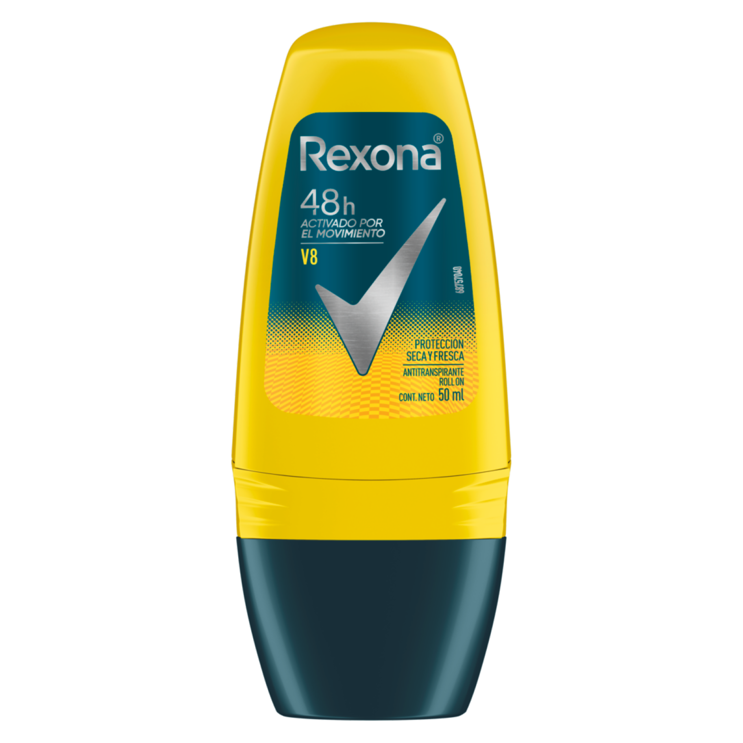 Desodorante En Roll On Para Caballero V8 Nueva Fórmula REXONA 50 Ml