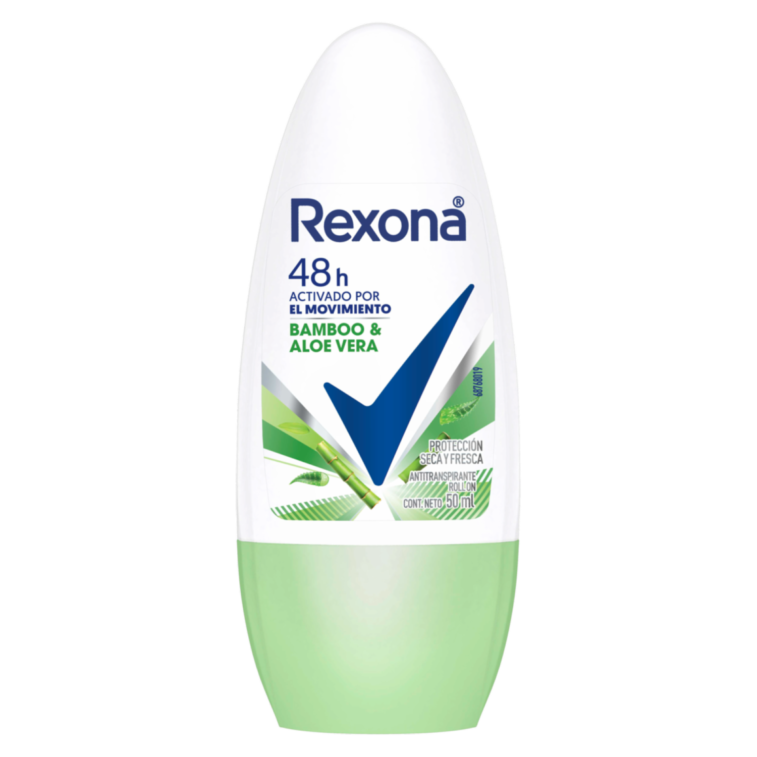 Desodorante En Roll On Para Dama Bamboo Y Aloe Vera REXONA 50 Ml