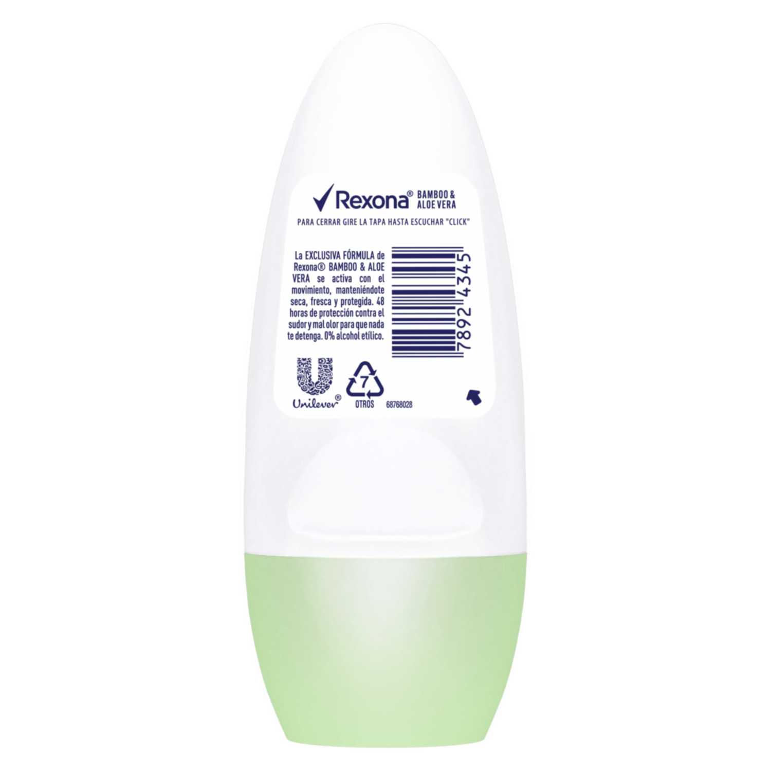 Desodorante En Roll On Para Dama Bamboo Y Aloe Vera REXONA 50 Ml
