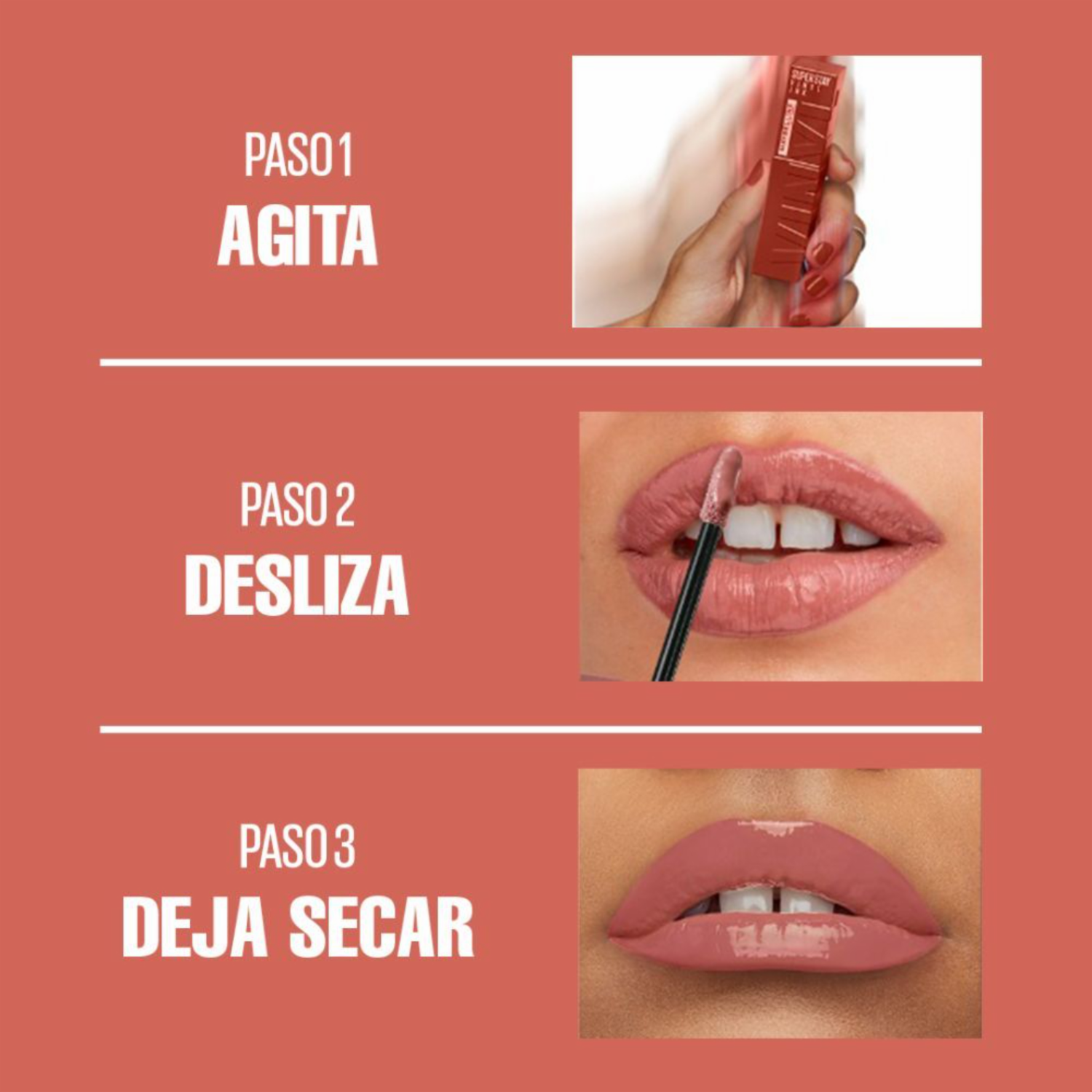 Labial Líquido Vinyl Ink Acabado Brillante Tono 35 Cheeky MAYBELLINE NEW YORK