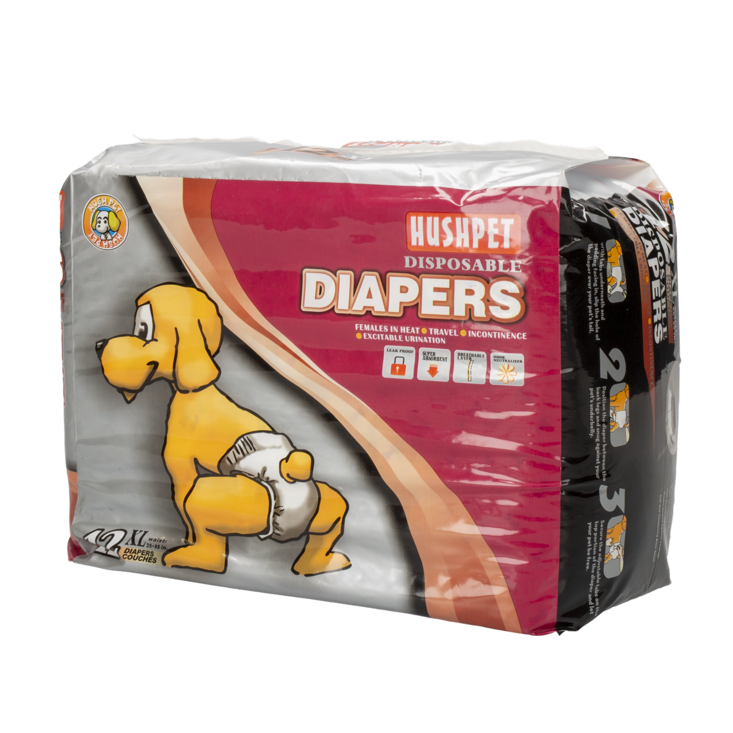 Pañales Para Mascota Basic Diaper HUSHPET XL