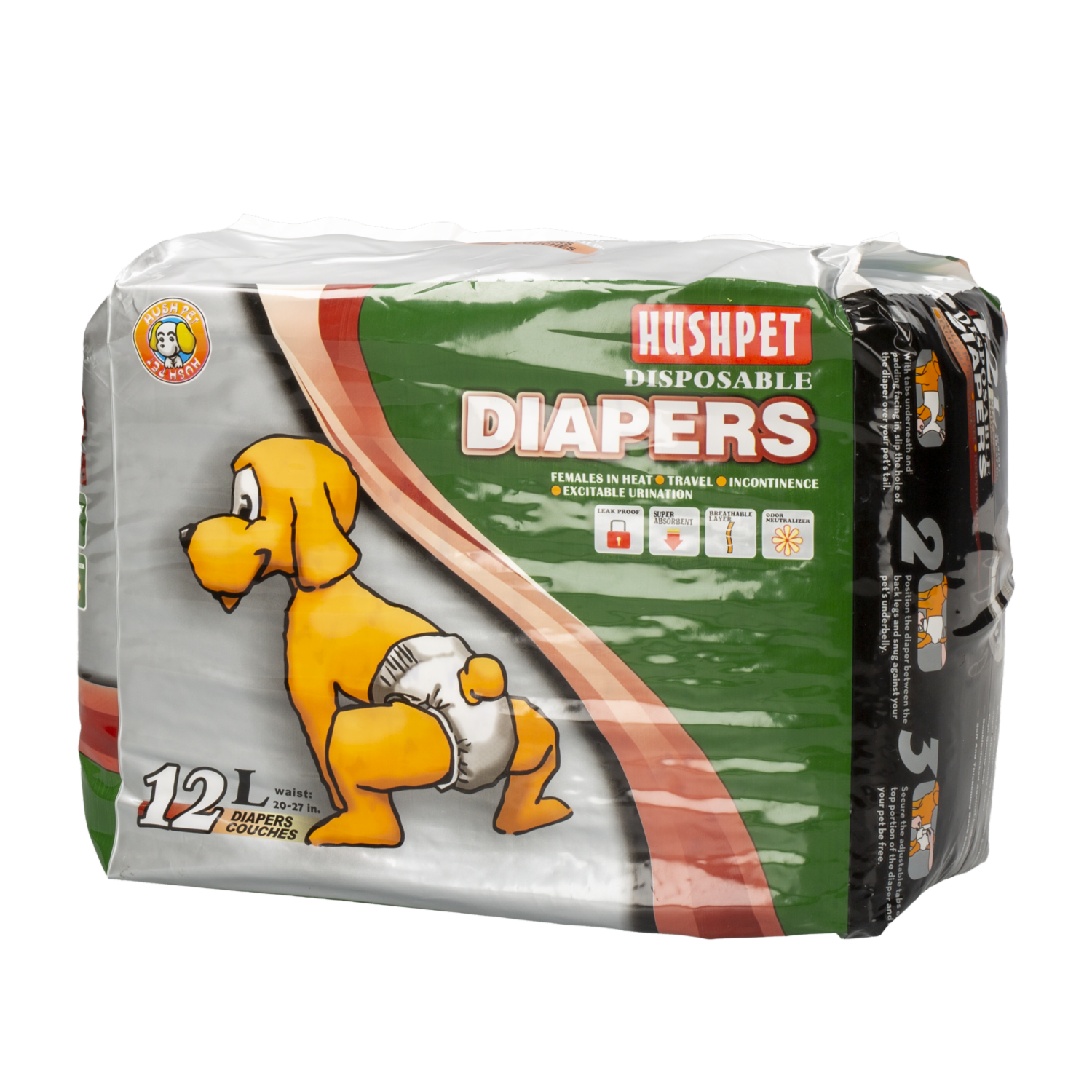 Pañales Para Mascota Basic Diaper HUSHPET L
