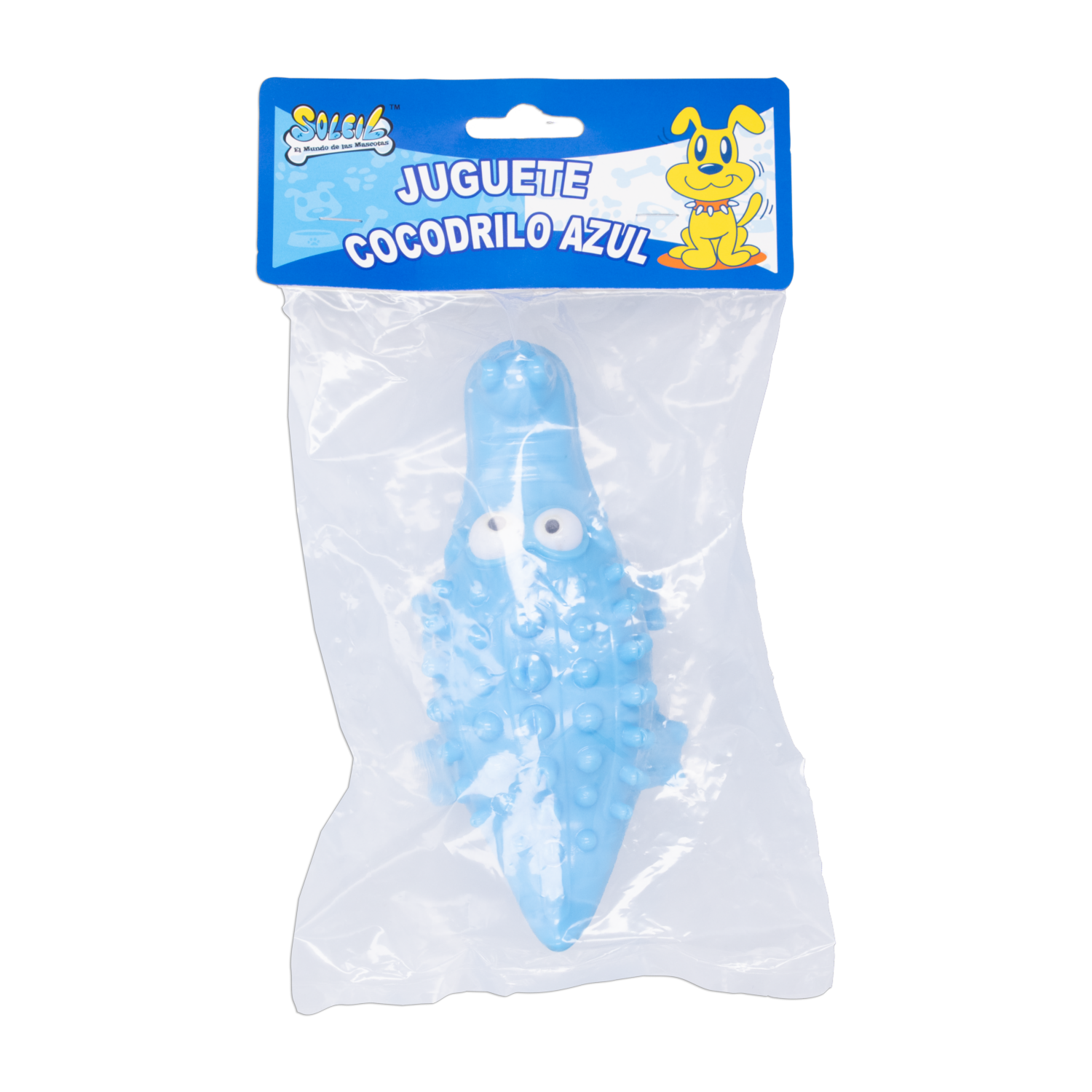 Juguete Para Perro Diseño Cocodrilo Azul SOLEIL Unidad