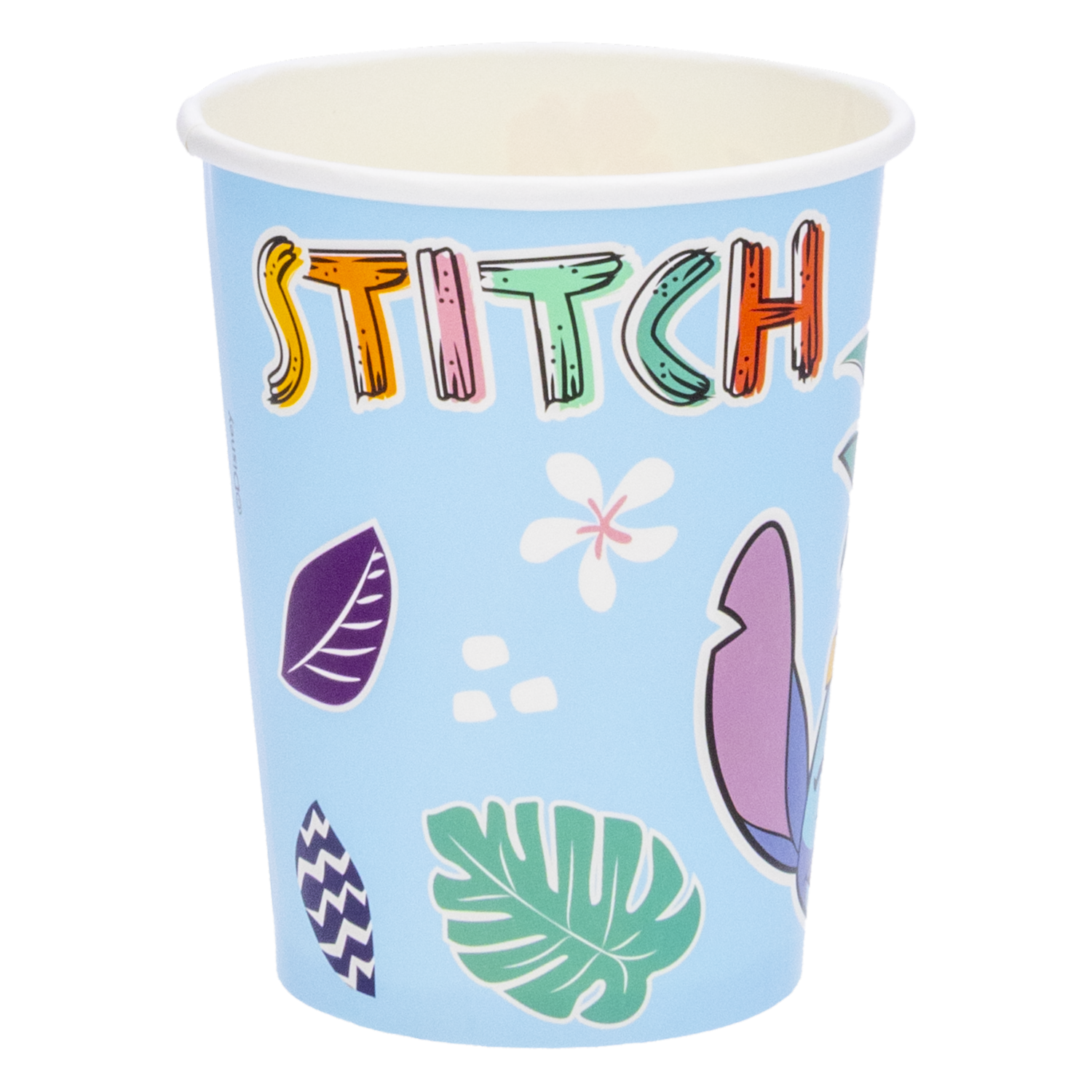 Vaso Desechable Fiesta Stitch DISNEY 10 Uds x 9 Onzas