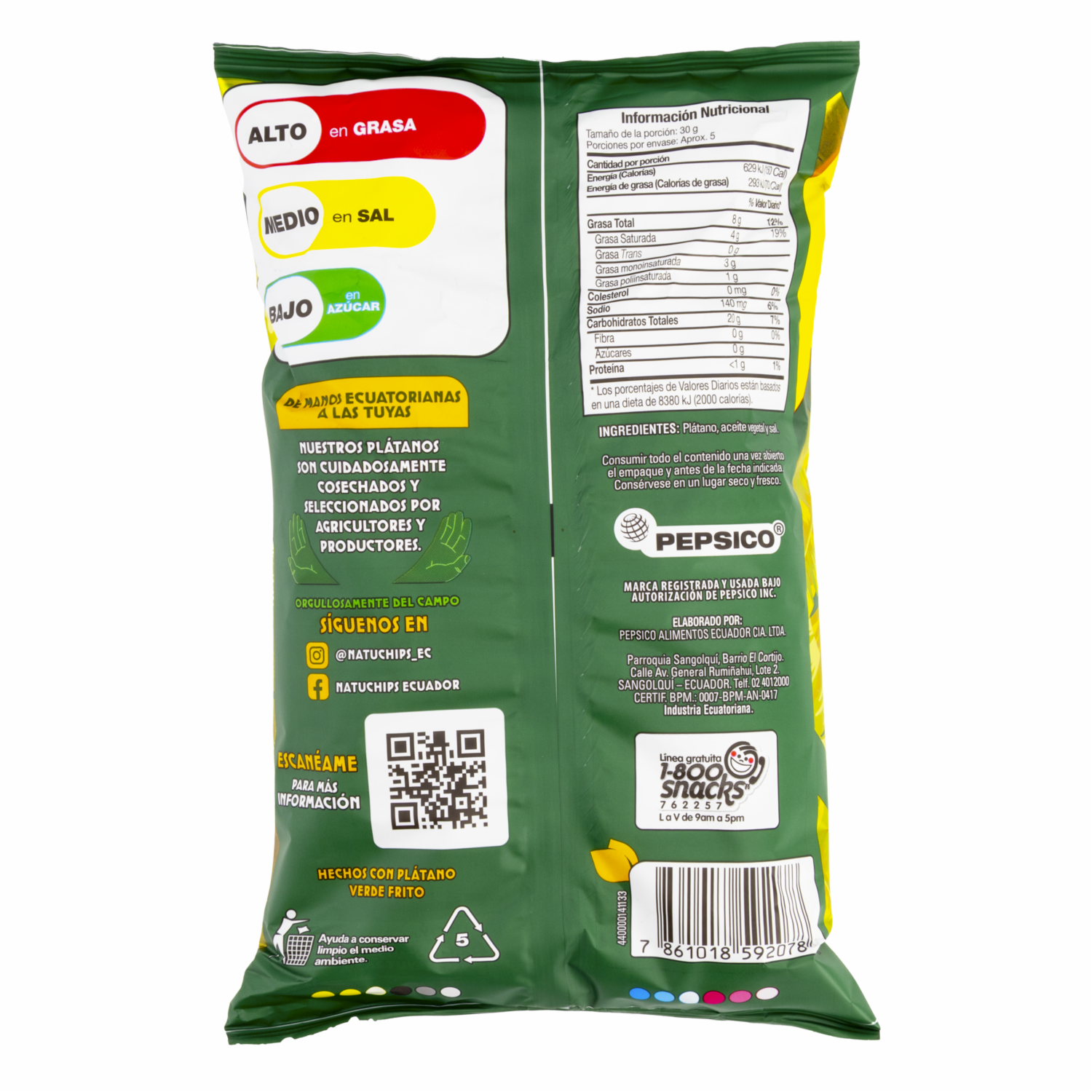 Chifles Sabor Natural NATUCHIPS 140 G