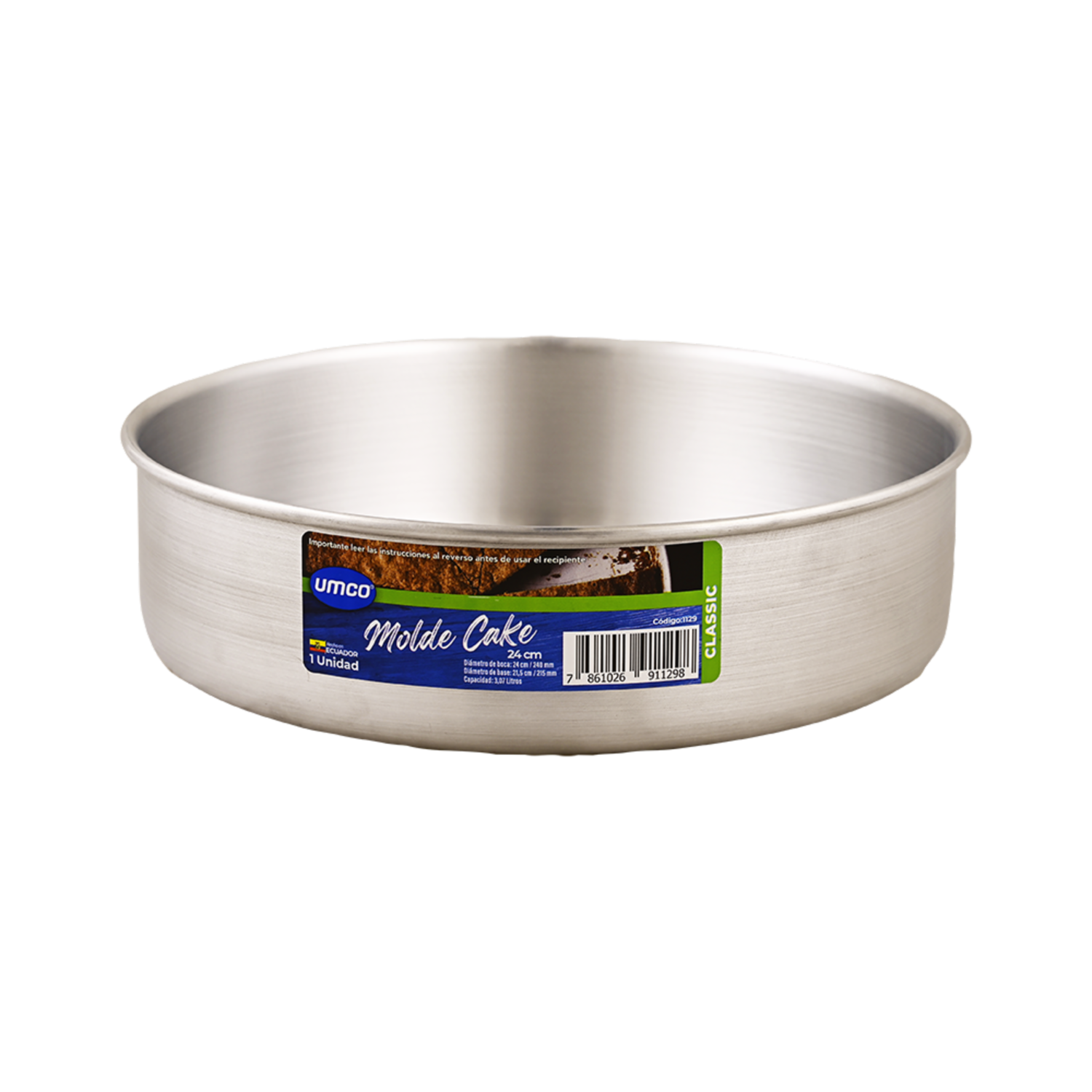Molde Cake Plano UMCO 24 Cm