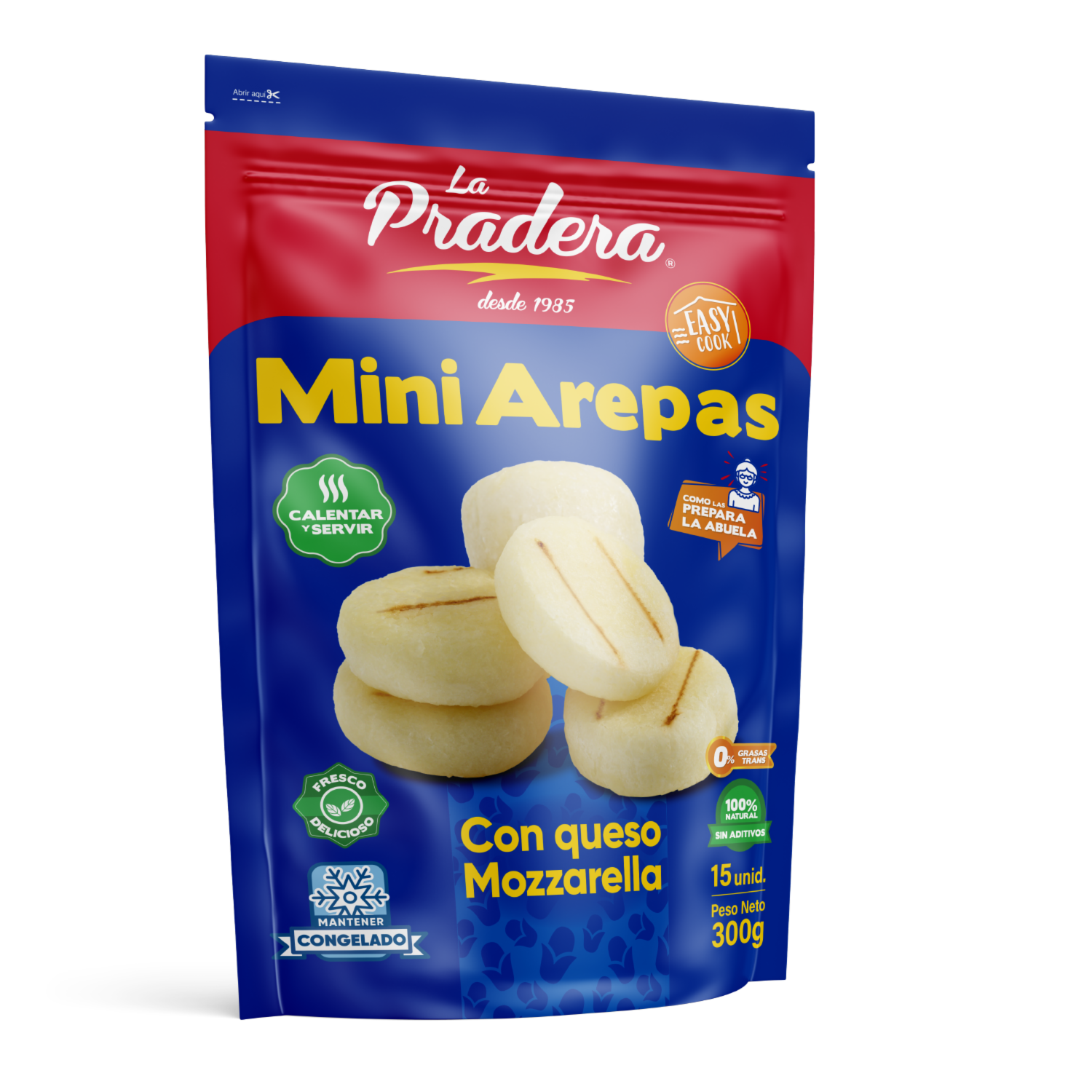 Mini Arepa Con Queso LA PRADERA 300 G