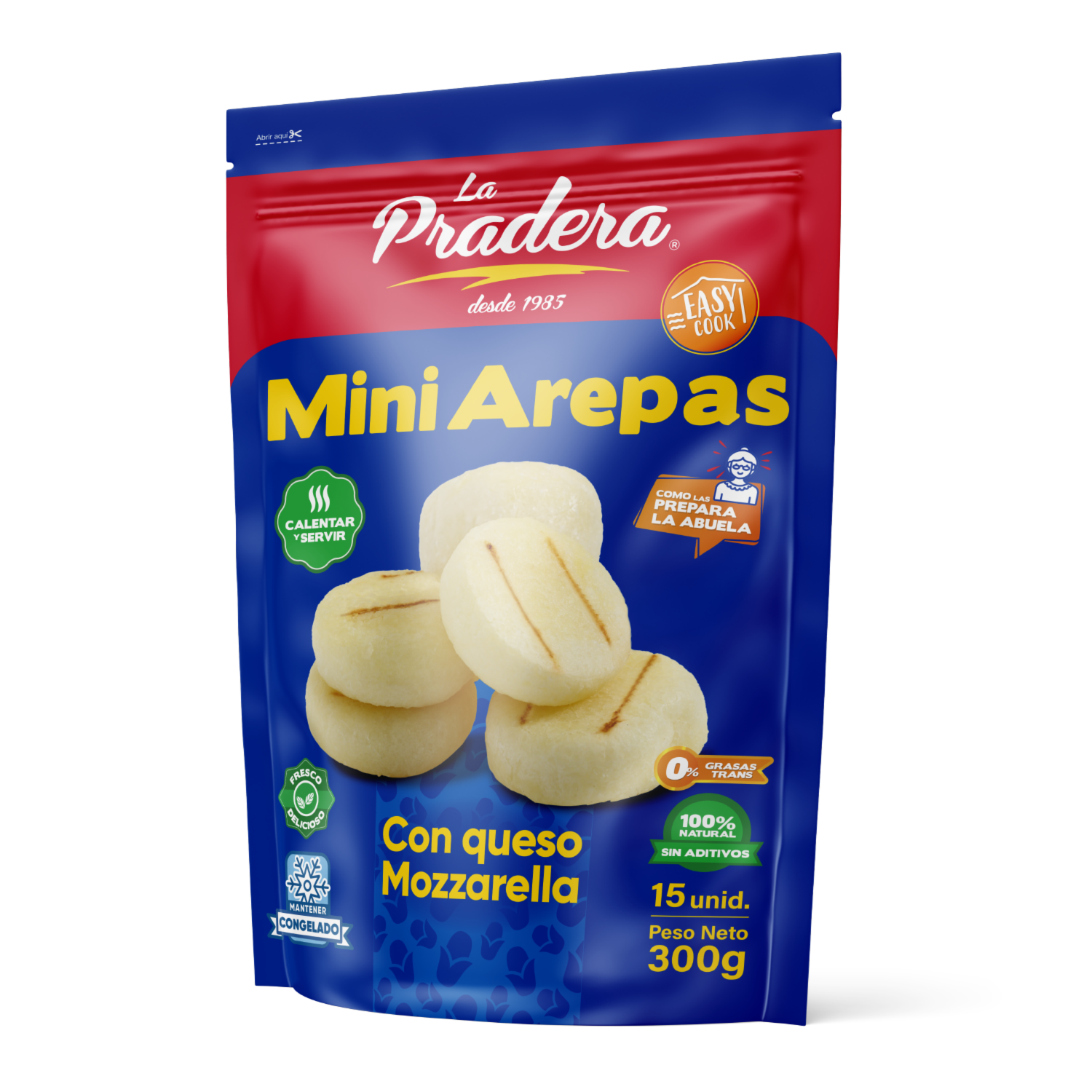 Mini Arepa Con Queso LA PRADERA 300 G
