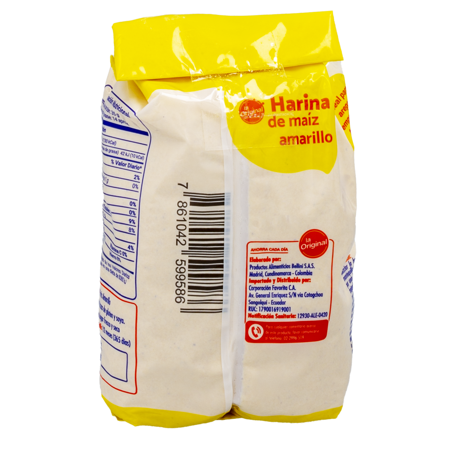 Harina De Maíz Amarilla LA ORIGINAL 500 G