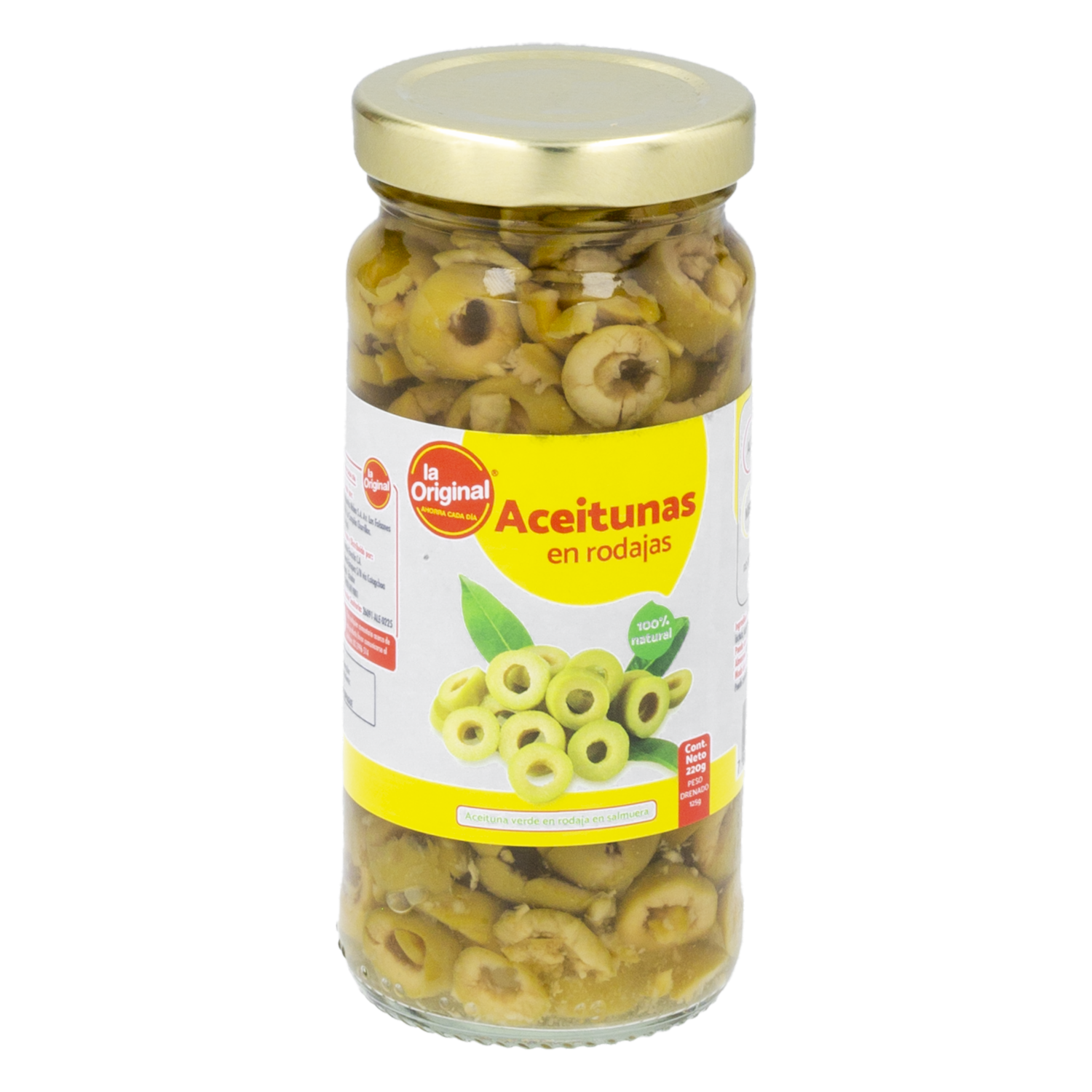 Aceitunas Verdes En Rodajas LA ORIGINAL 220 G