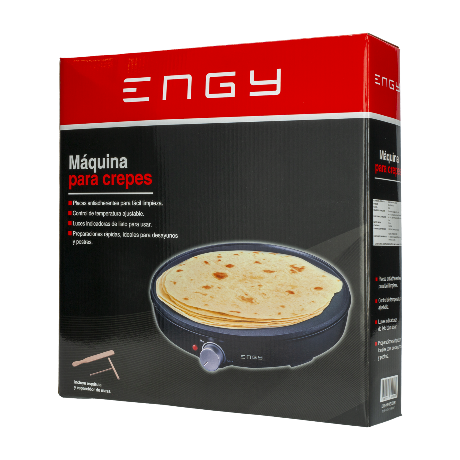 Crepera Temperatura Regulable ENGY DIS-09242001B