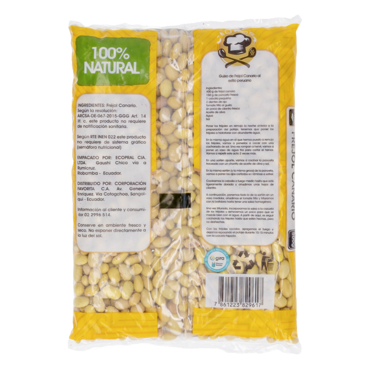 Fréjol Canario EL ARTESANAL 500 G