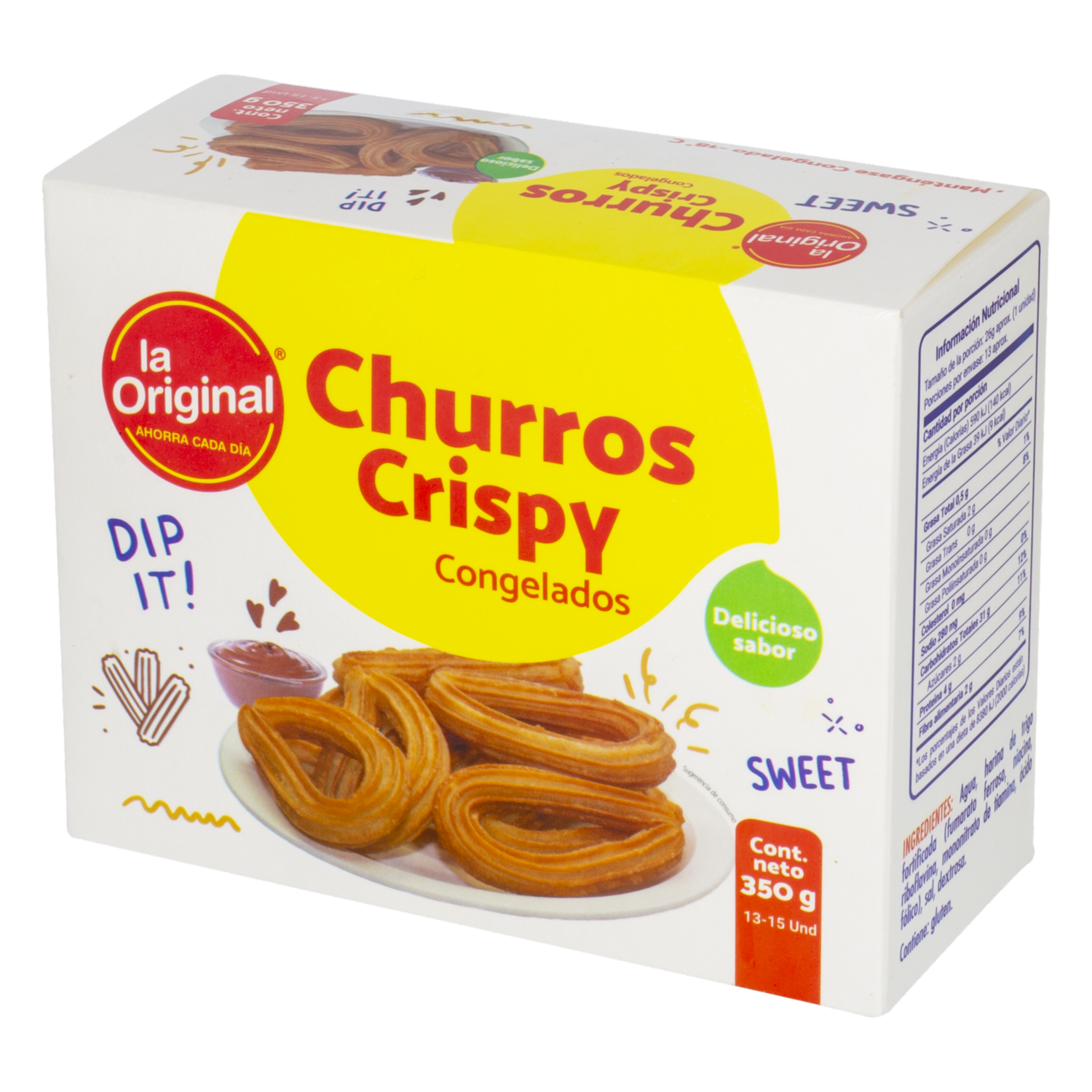 Churros Crispy Congelados LA ORIGINAL 350 G