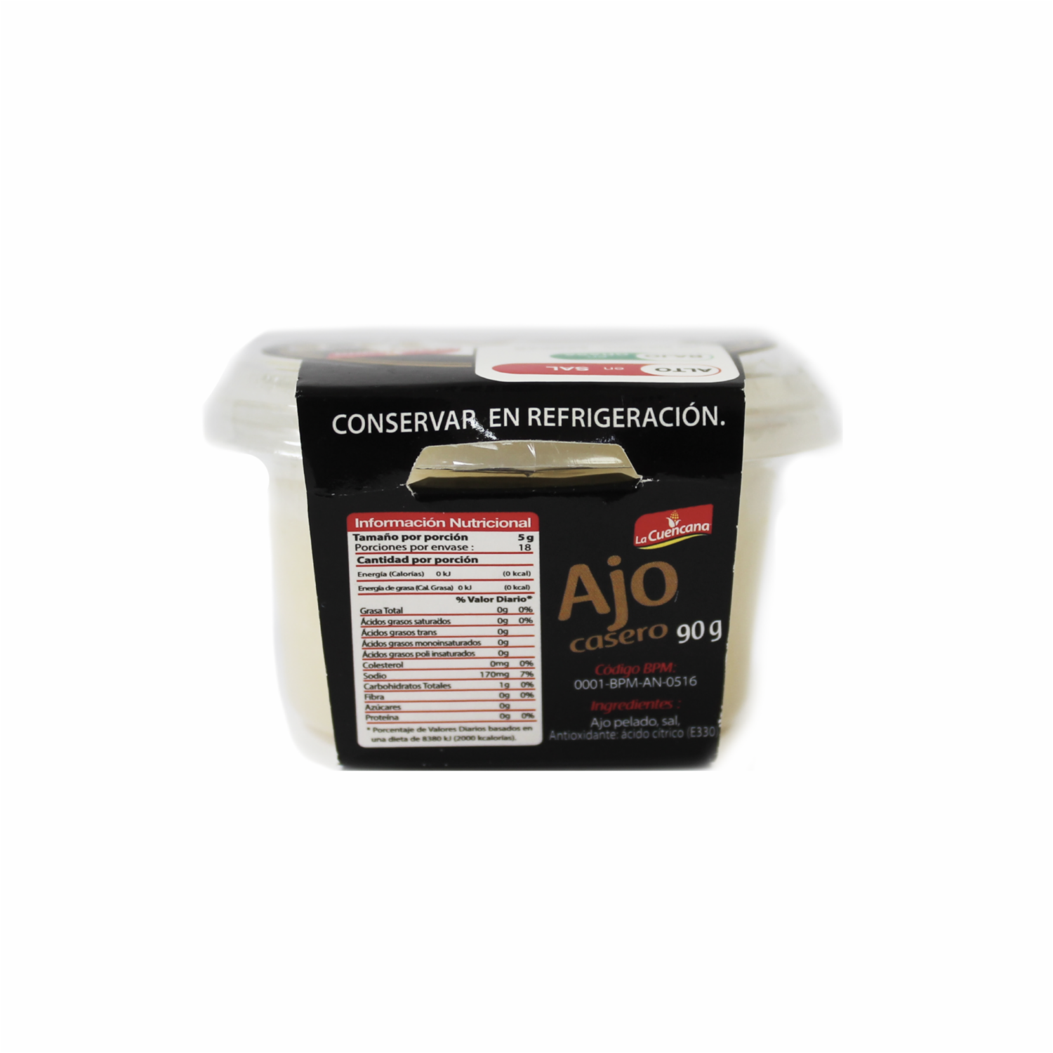 Ajo Casero En Pasta LA CUENCANA 90 G