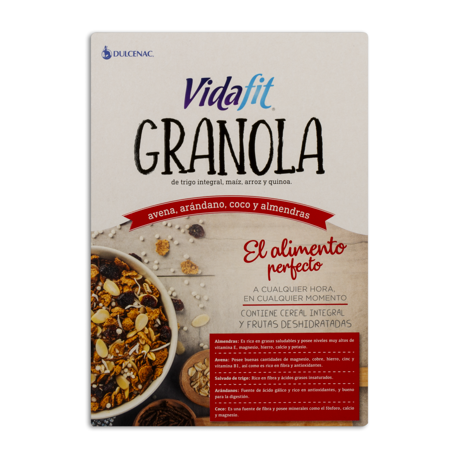 Granola Con Arándanos Coco Y Almendras VIDA FIT 300 G