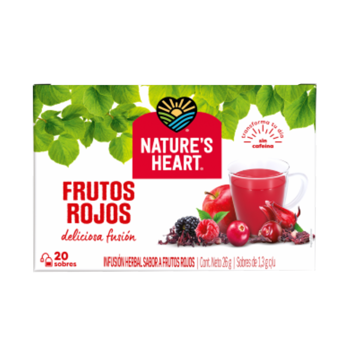 Té Natures Heart Frutos Rojos Pague 3 Lleve 4 NATURE´S HEART 80 Uds X 26 G