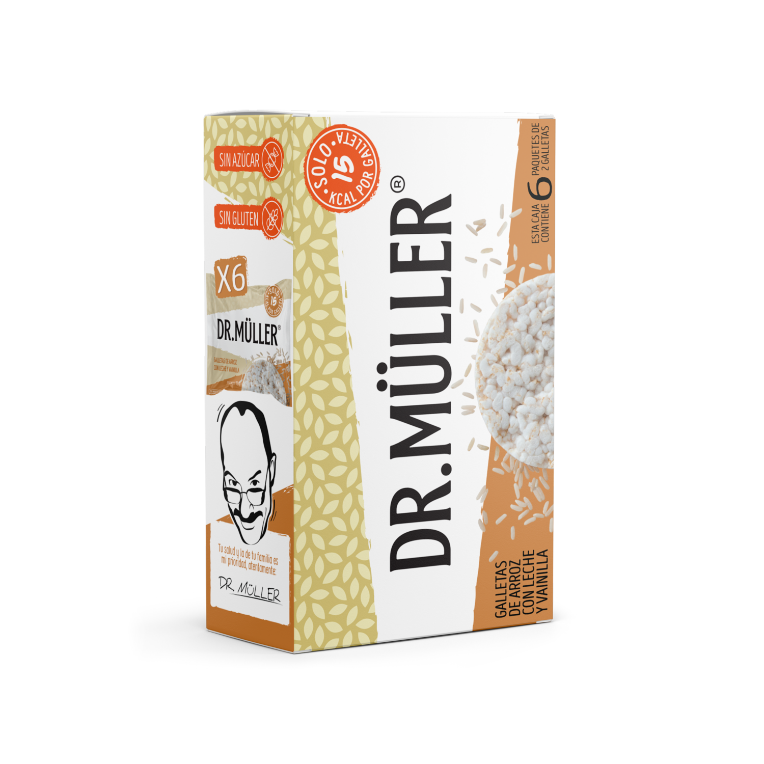 Galleta De Arroz Con Leche DR. MÜLLER 6 x 13 G